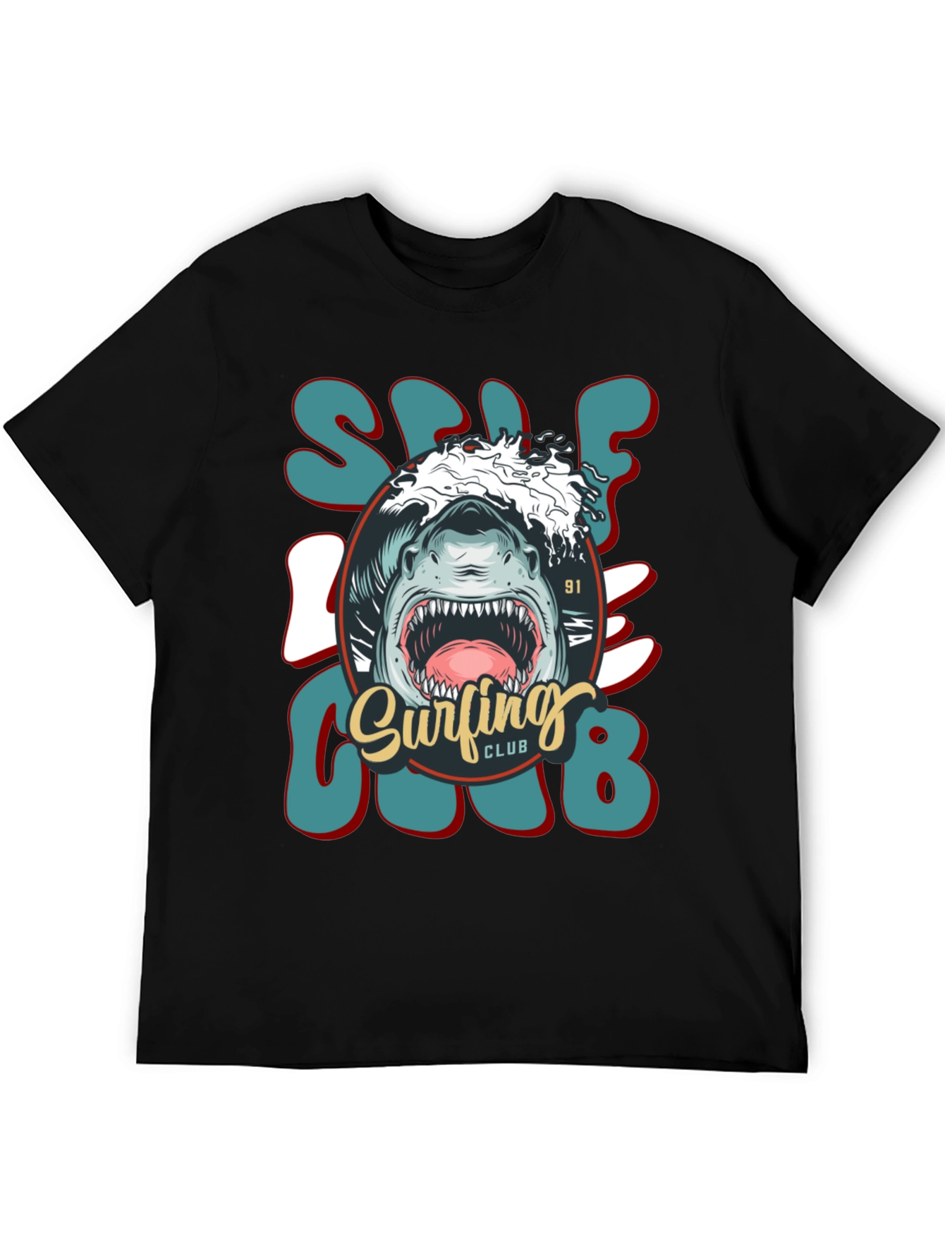 Shark Surfing Club Tee