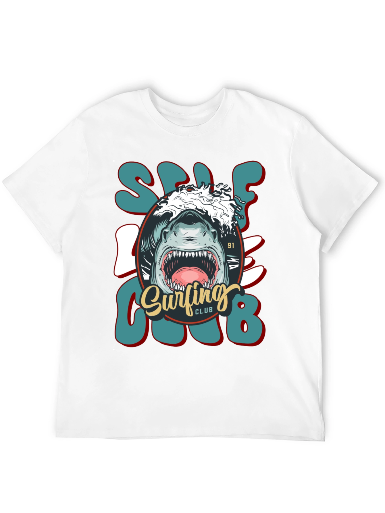 Shark Surfing Club Tee