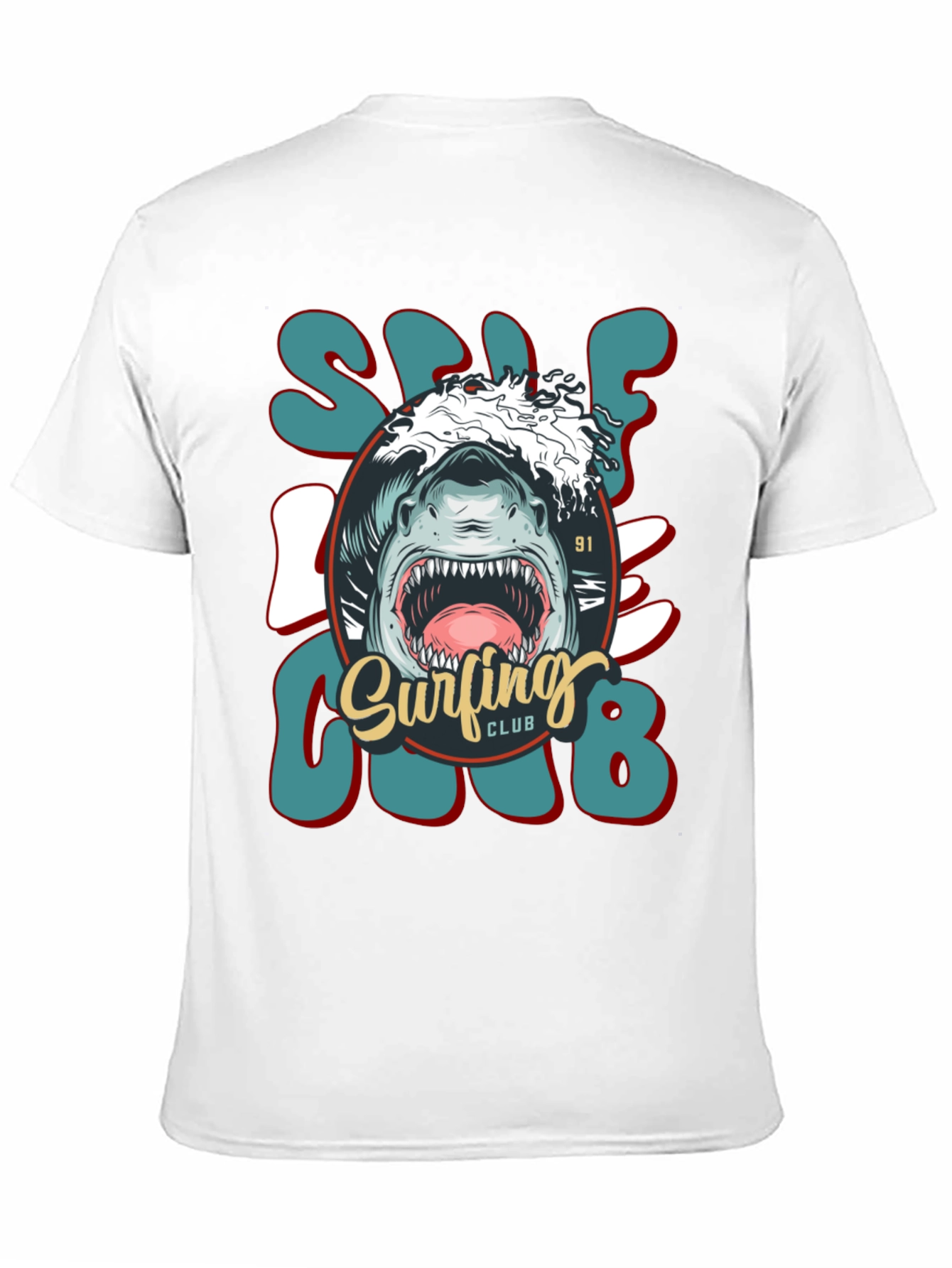 Shark Surfing Club Tee