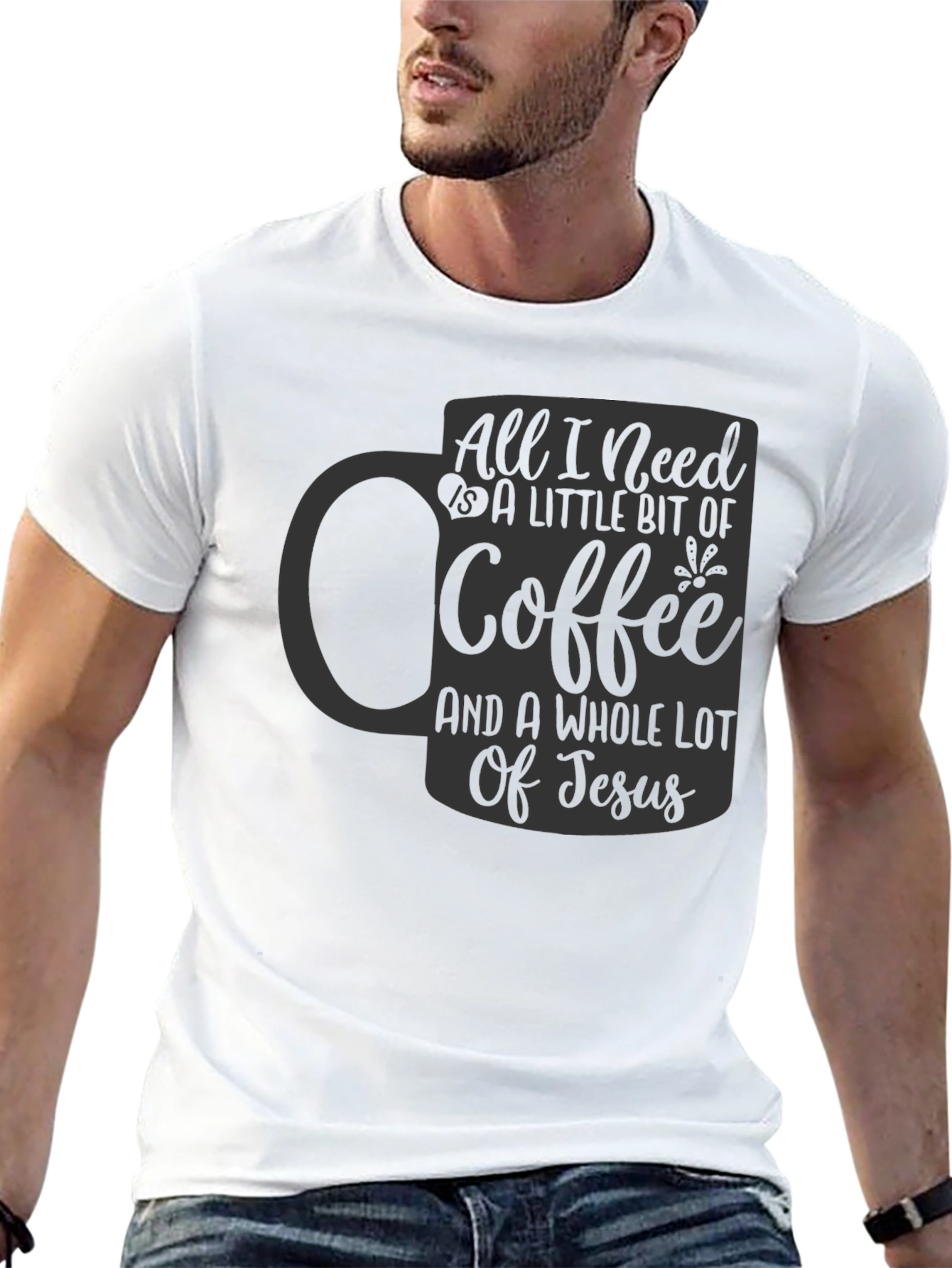 Coffee and Jesus T-Shirt - Christian Graphic Tee