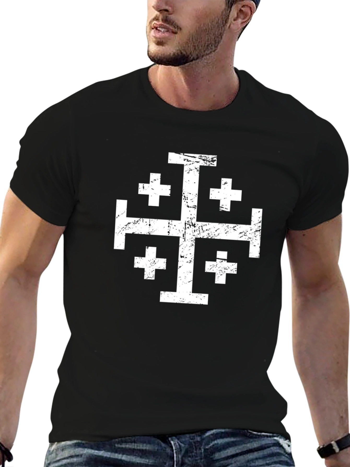 Jerusalem Cross Graphic T-Shirt