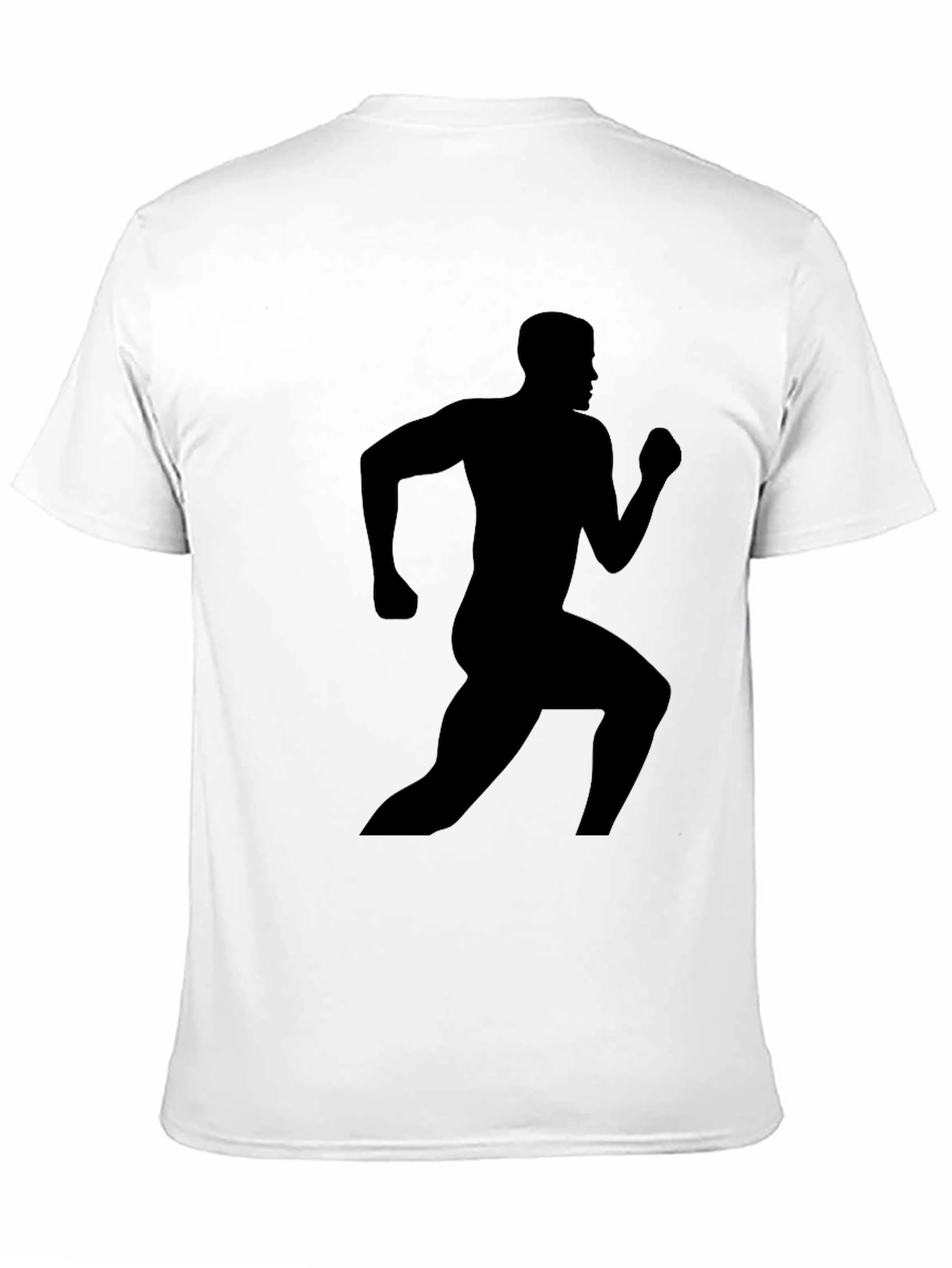 Black Runner Graphic Tee - Athletic Style Shirt