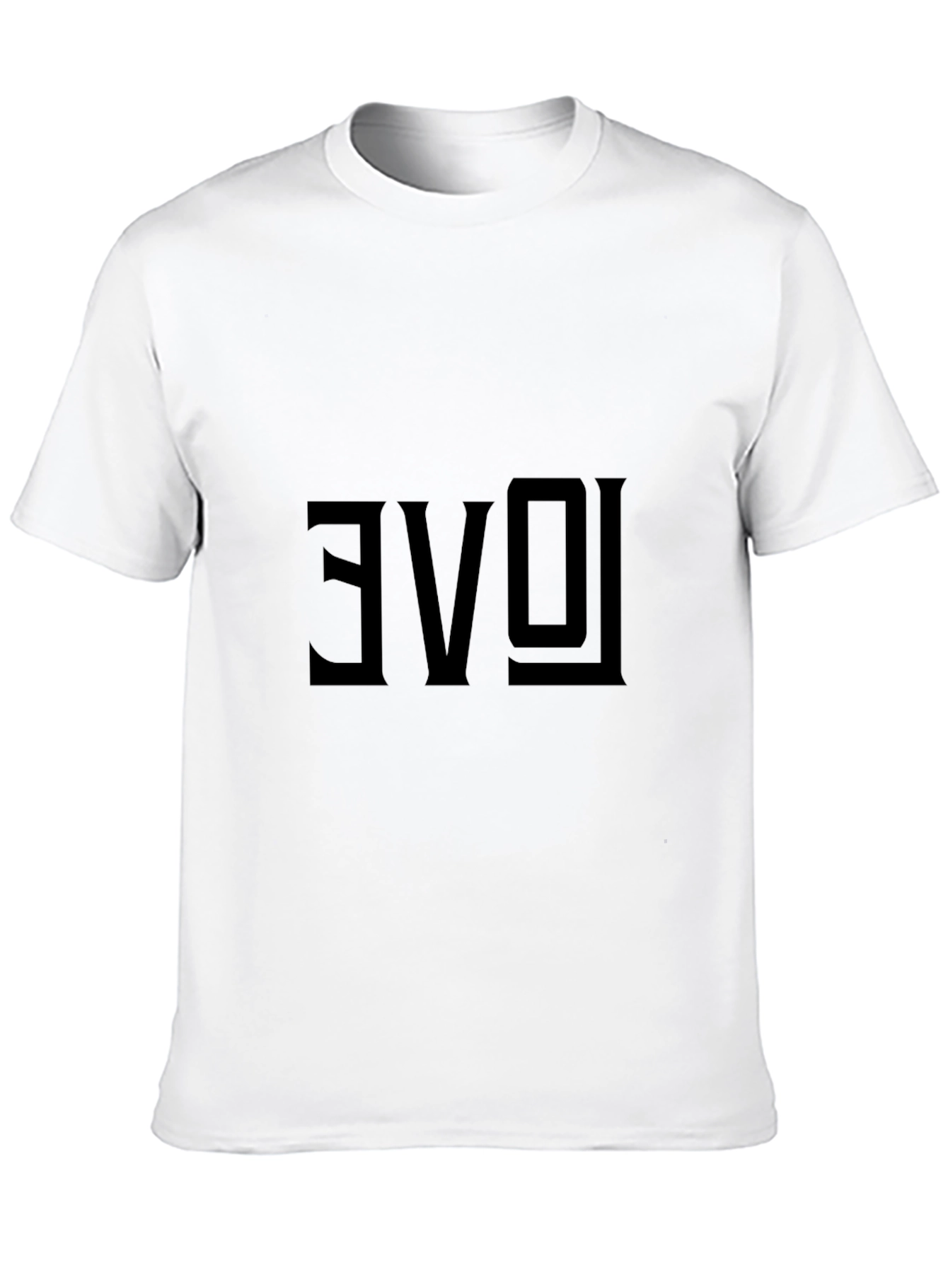 Reversed Love Graphic Black T-Shirt
