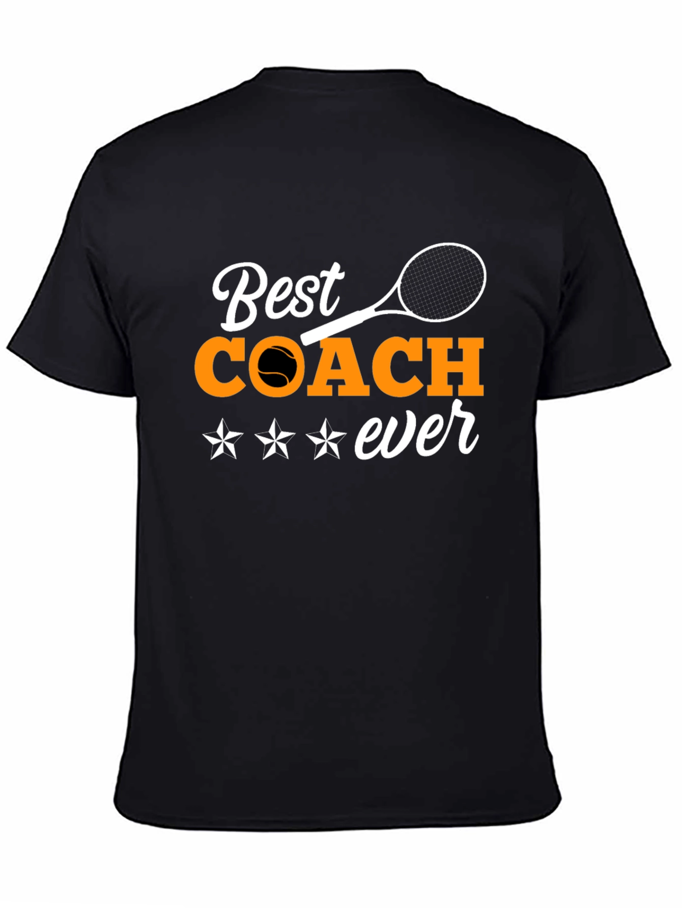 Best Coach Ever Graphic T-Shirt - Tennis Coach Gift