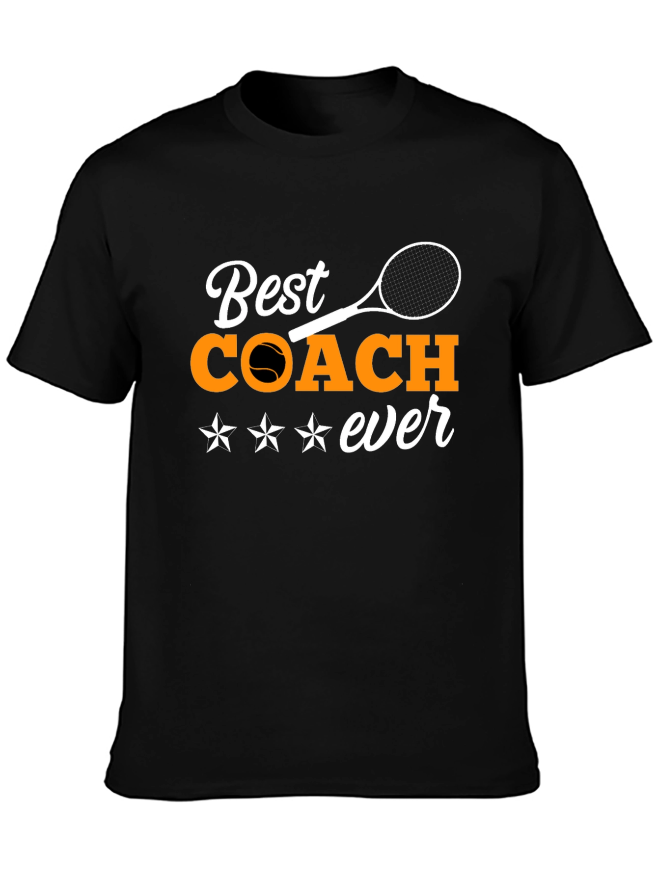 Best Coach Ever Graphic T-Shirt - Tennis Coach Gift