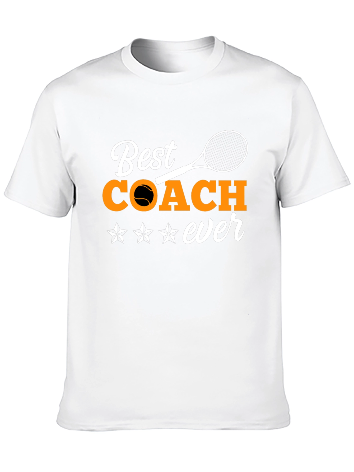 Best Coach Ever Graphic T-Shirt - Tennis Coach Gift