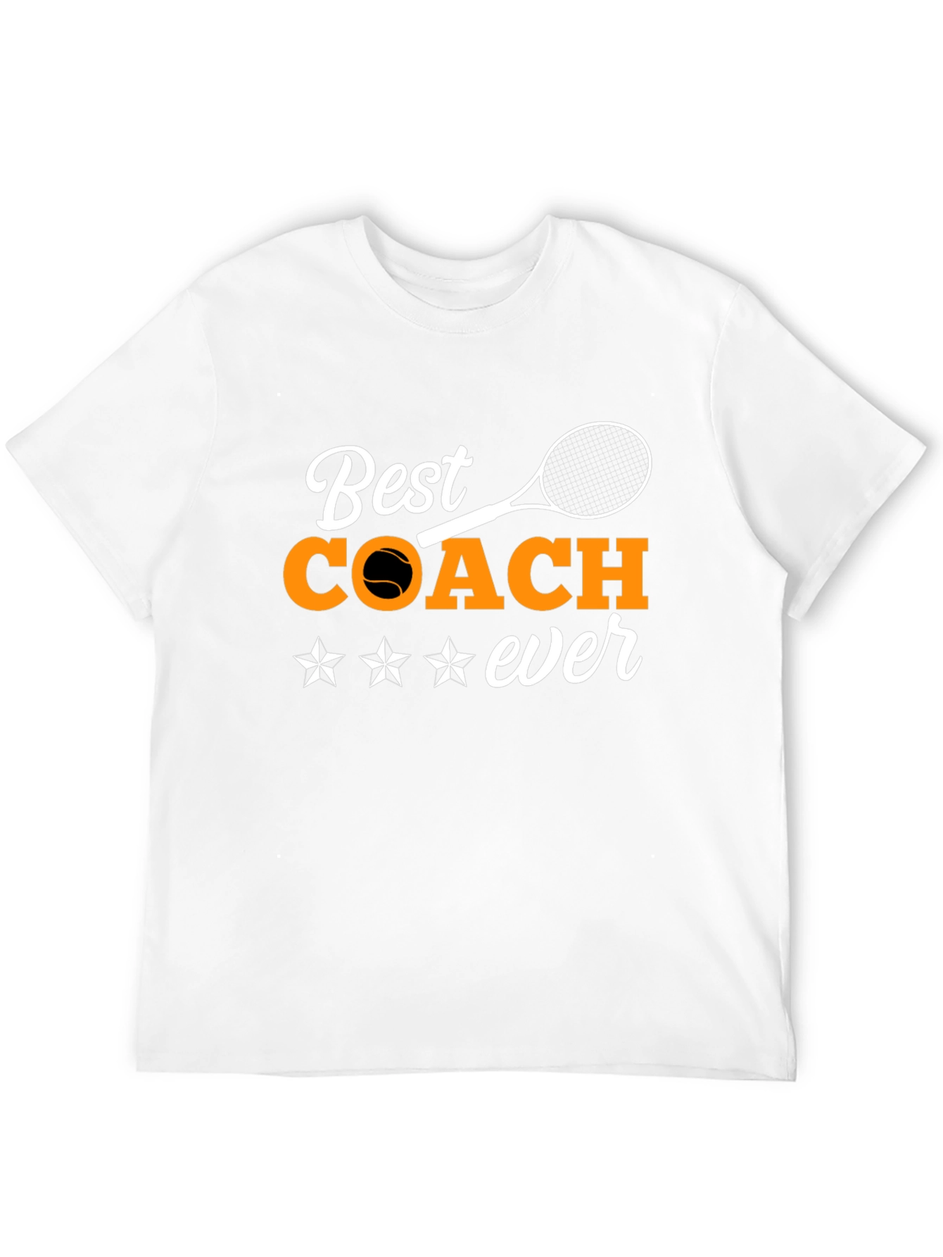 Best Coach Ever Graphic T-Shirt - Tennis Coach Gift