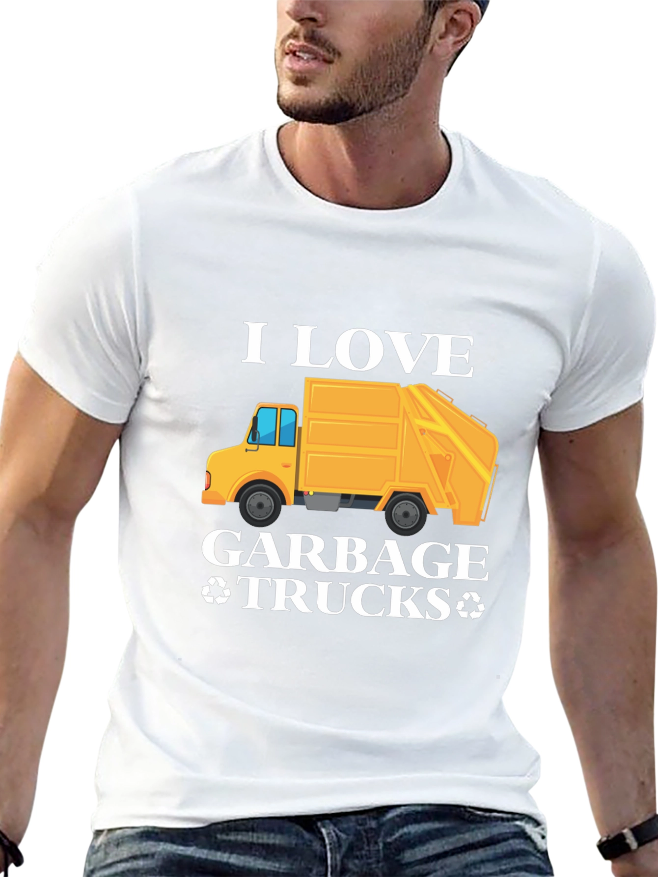 I Love Garbage Trucks Graphic T-Shirt