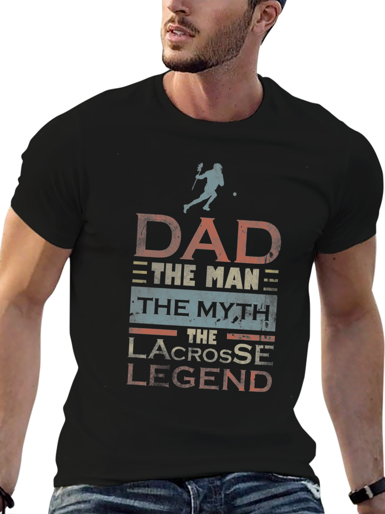 Dad Lacrosse Legend Graphic T-Shirt