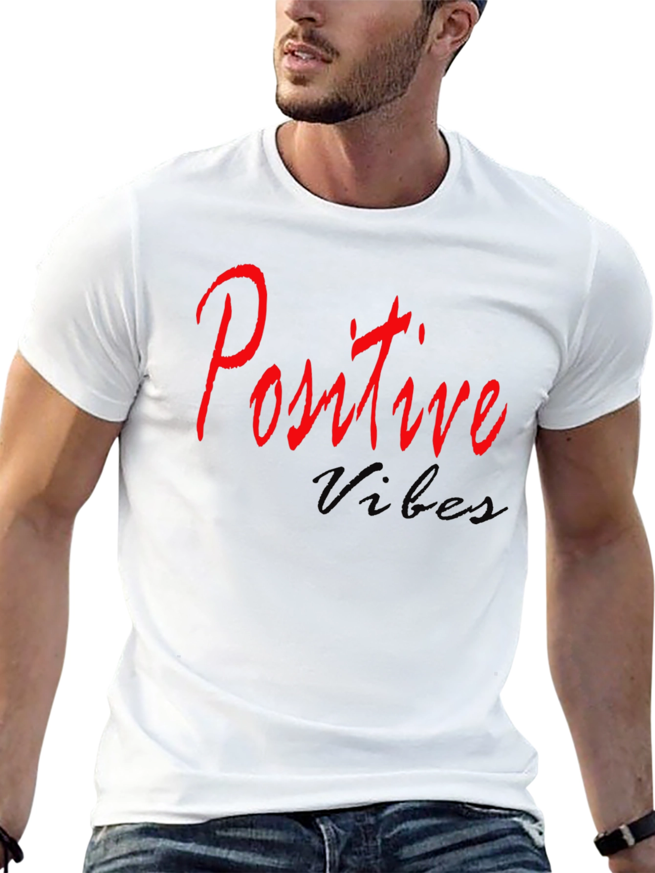 Positive Vibes Black T-Shirt