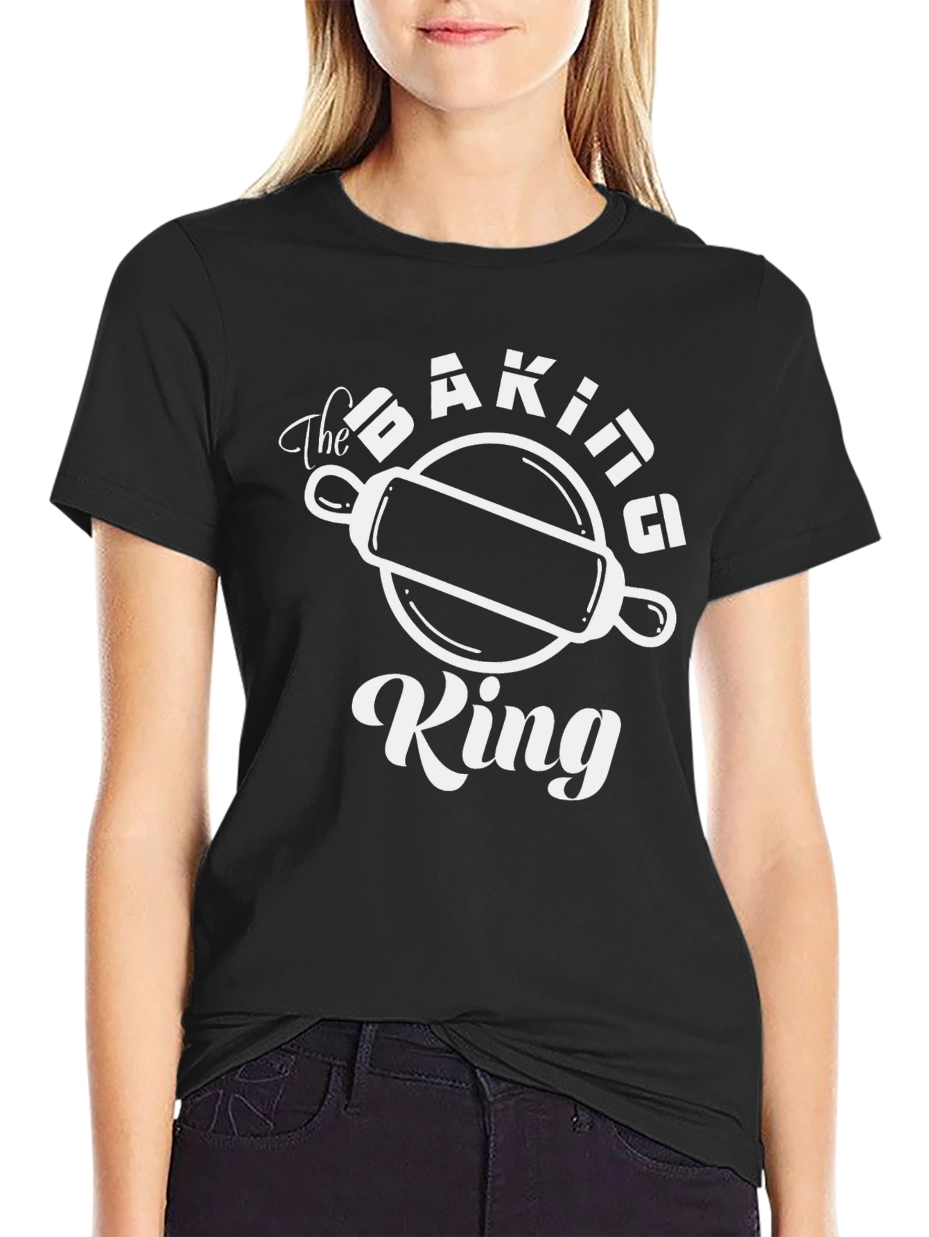 The Baking King T-Shirt - Black Graphic Tee