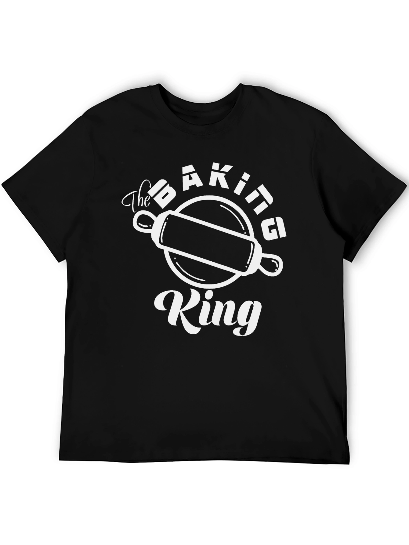The Baking King T-Shirt - Black Graphic Tee
