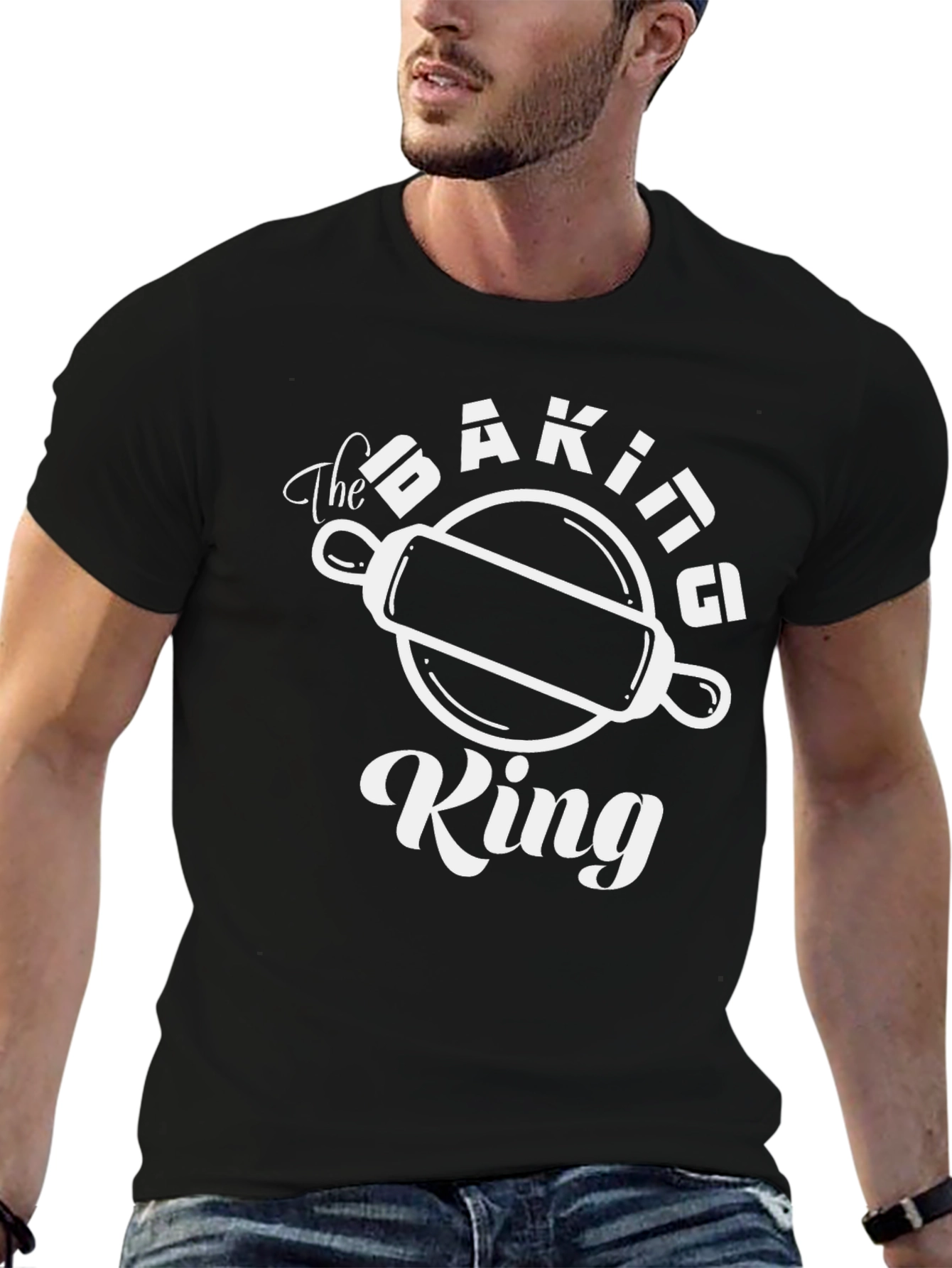 The Baking King T-Shirt - Black Graphic Tee