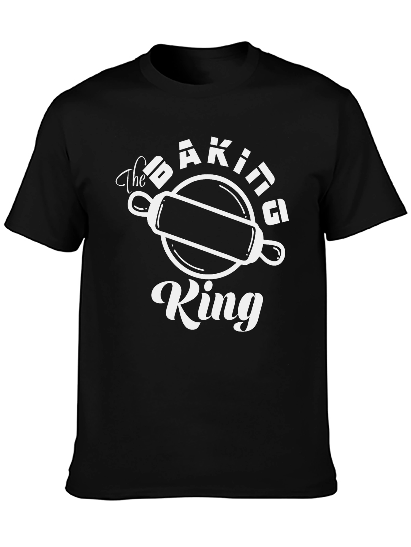 The Baking King T-Shirt - Black Graphic Tee