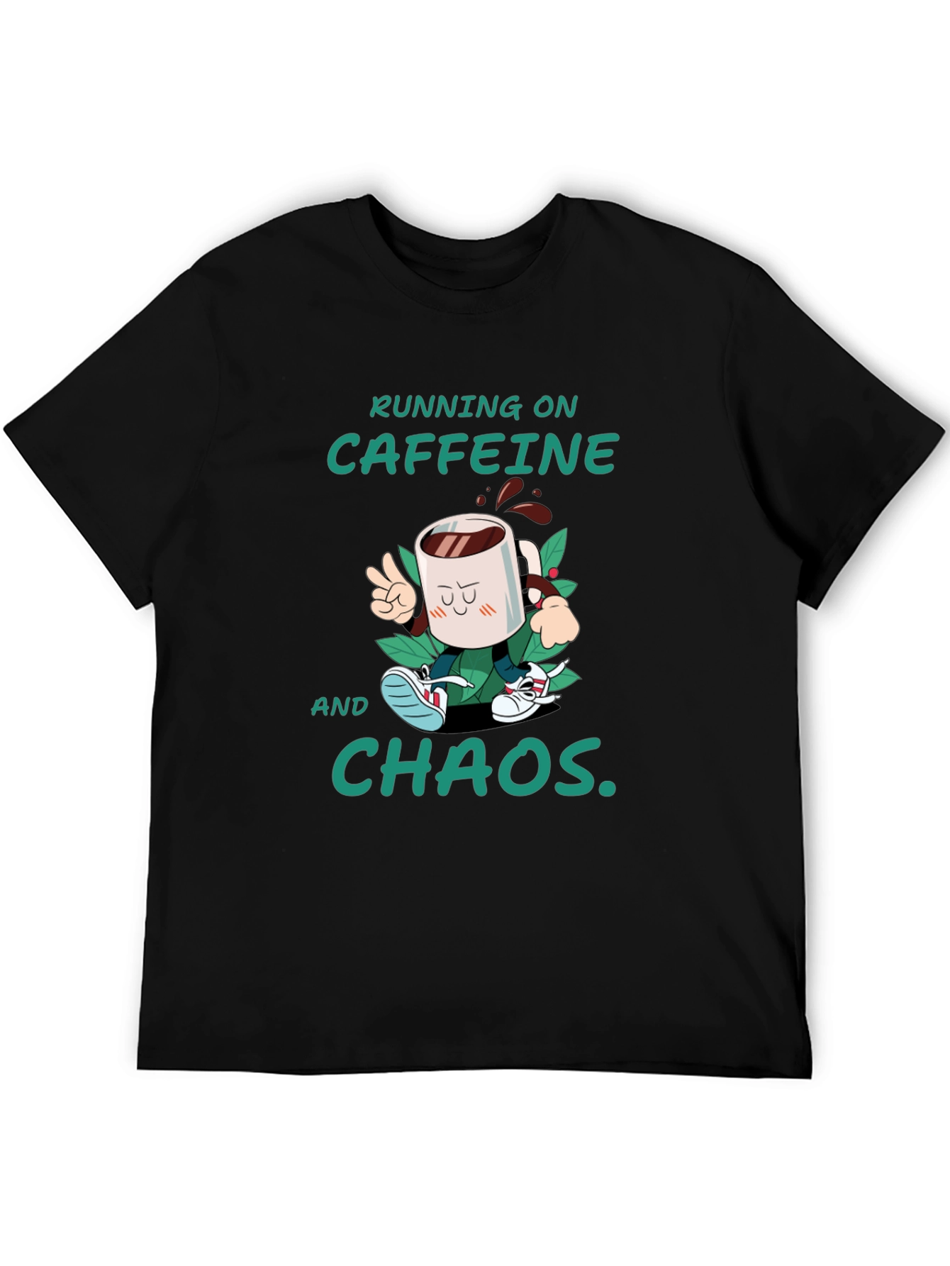 Caffeine & Chaos T-Shirt - Funny Graphic Tee