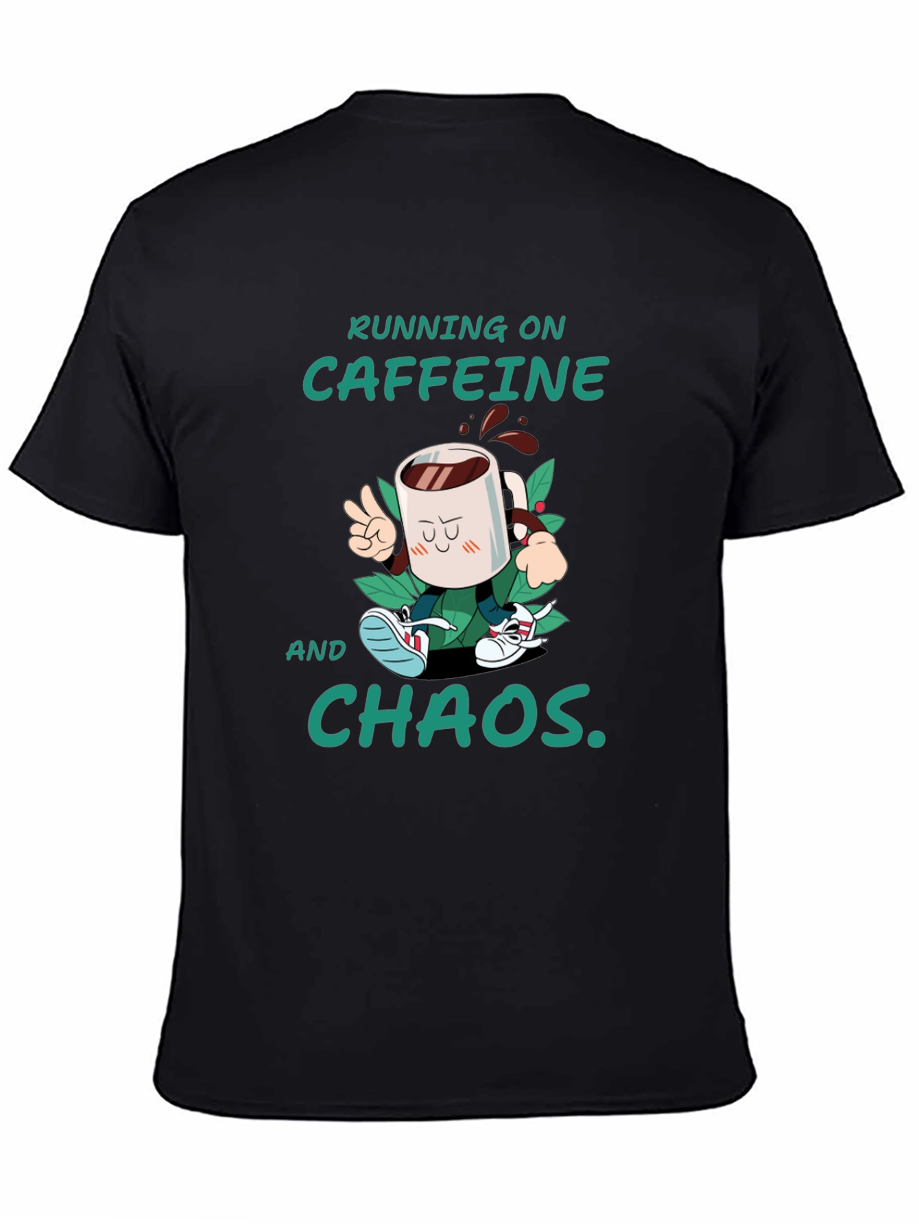 Caffeine & Chaos T-Shirt - Funny Graphic Tee