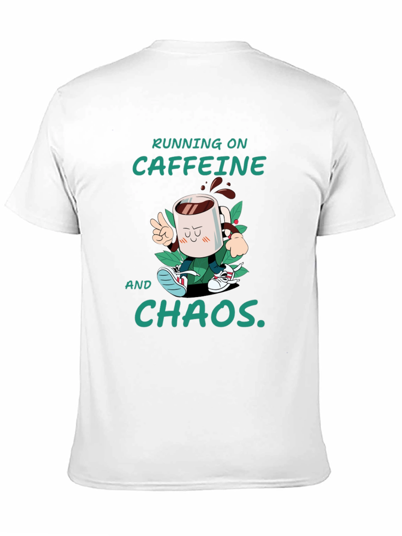 Caffeine & Chaos T-Shirt - Funny Graphic Tee