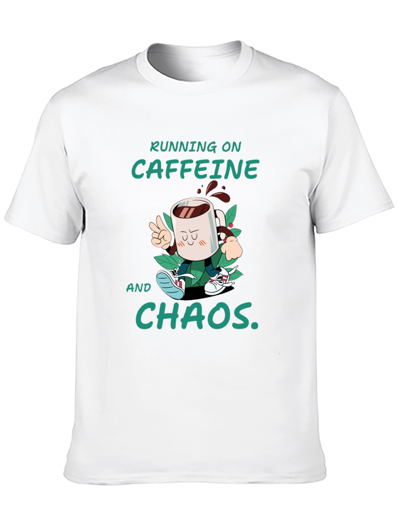 Caffeine & Chaos T-Shirt - Funny Graphic Tee