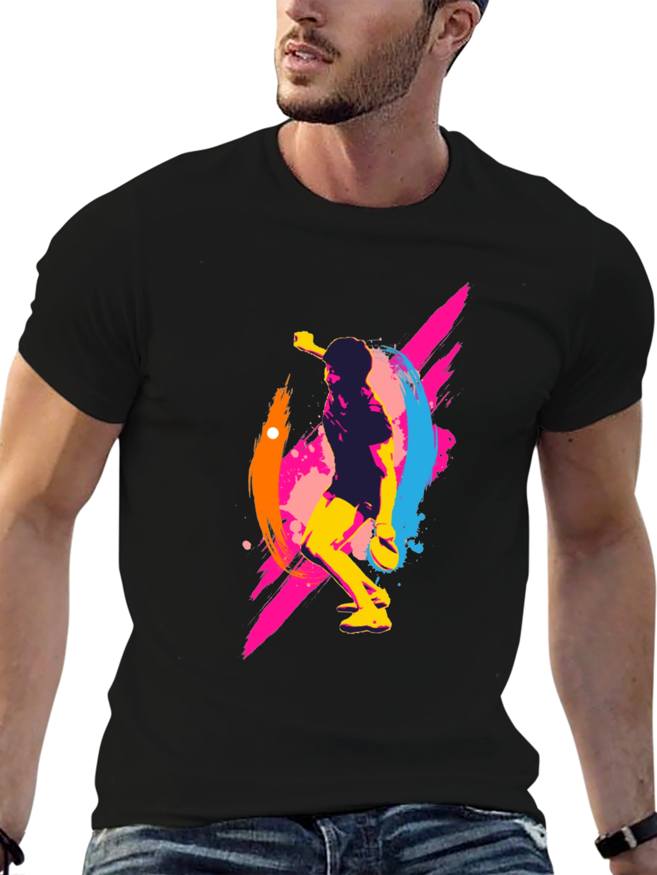 Vibrant Table Tennis Graphic Tee