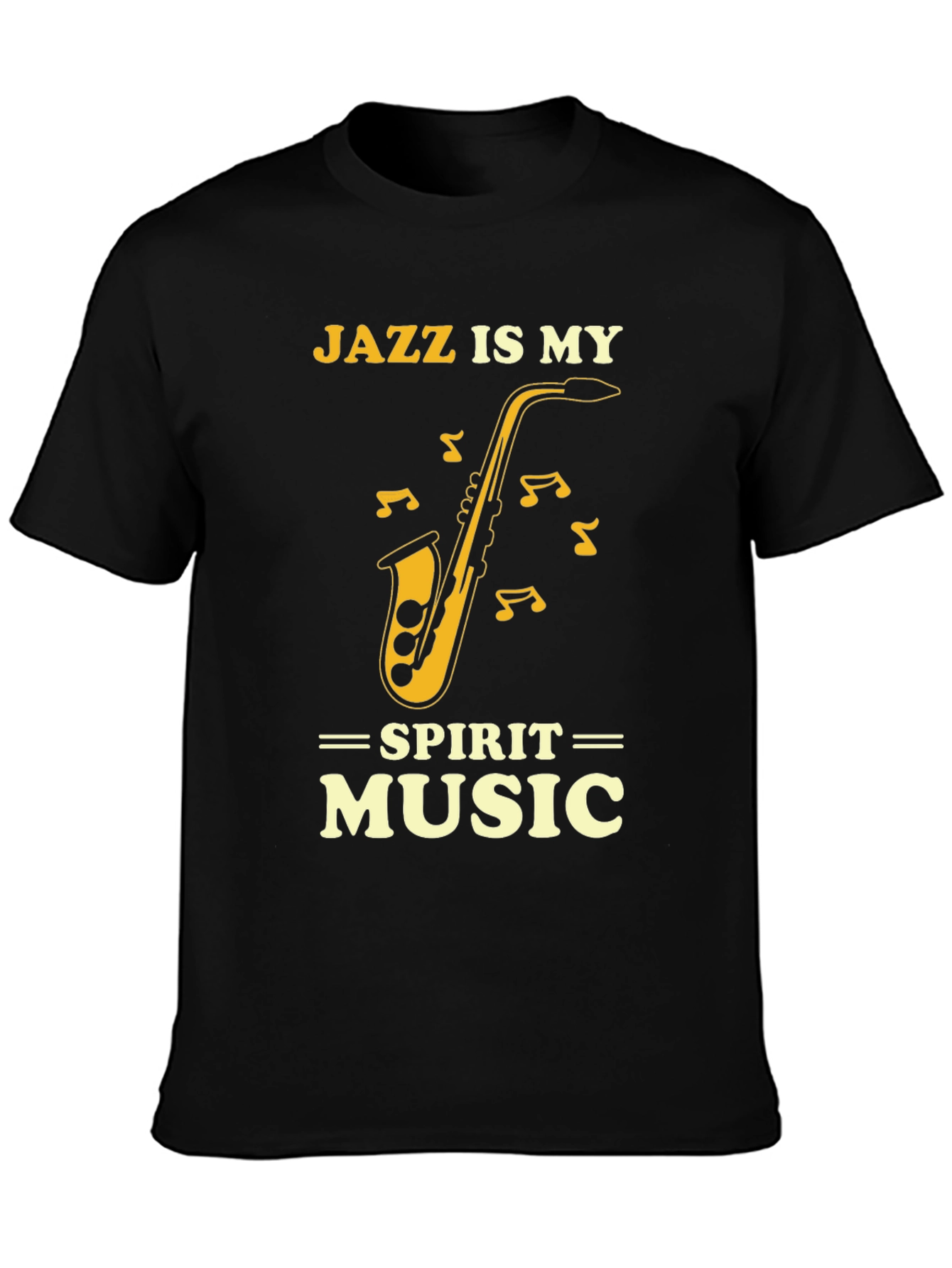 Jazz is My Spirit Music Saxophone Graphic Tee