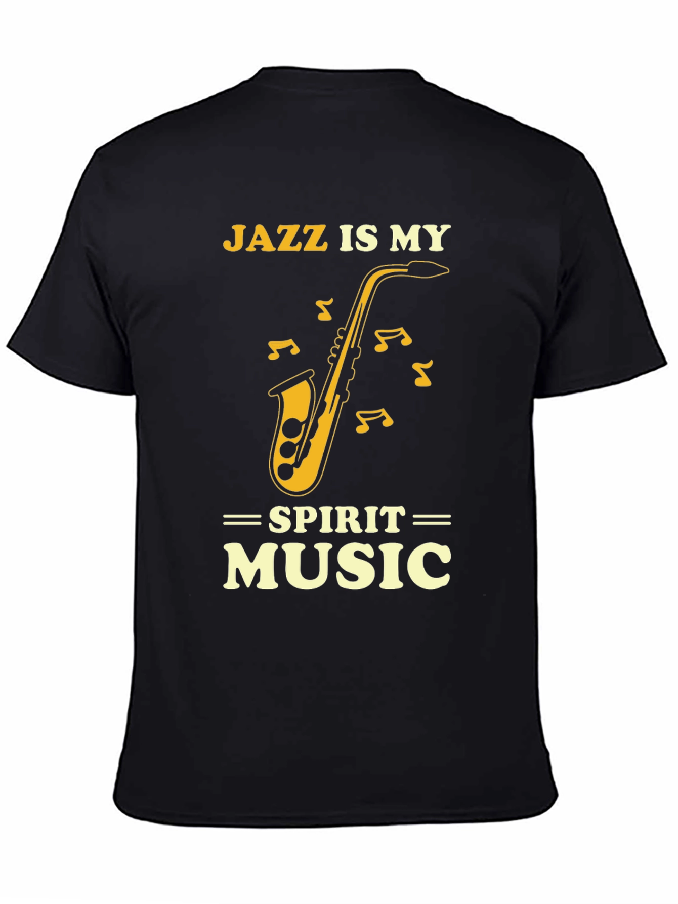 Jazz is My Spirit Music Saxophone Graphic Tee