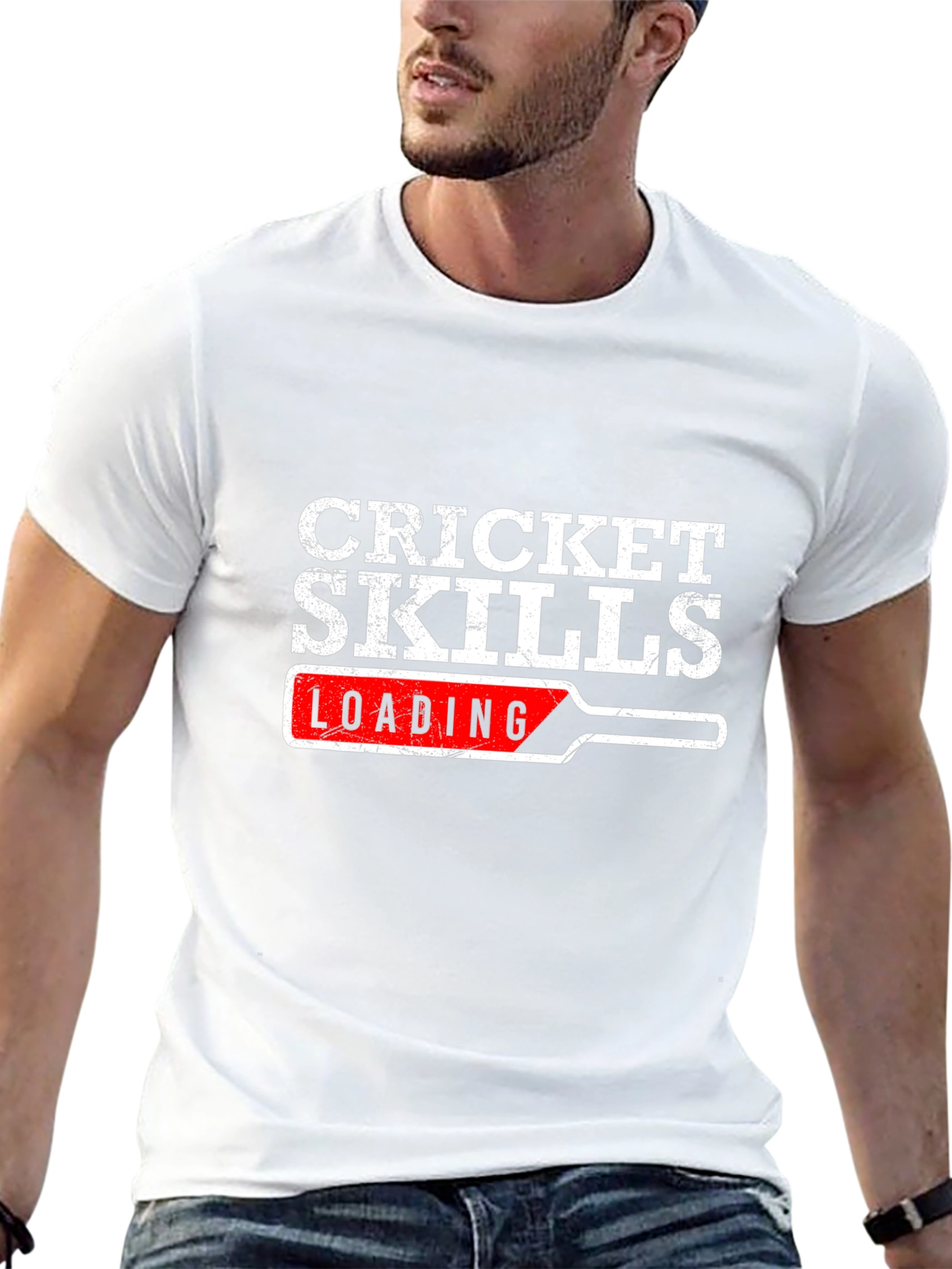 Cricket Skills Loading Funny Graphic T-Shirt