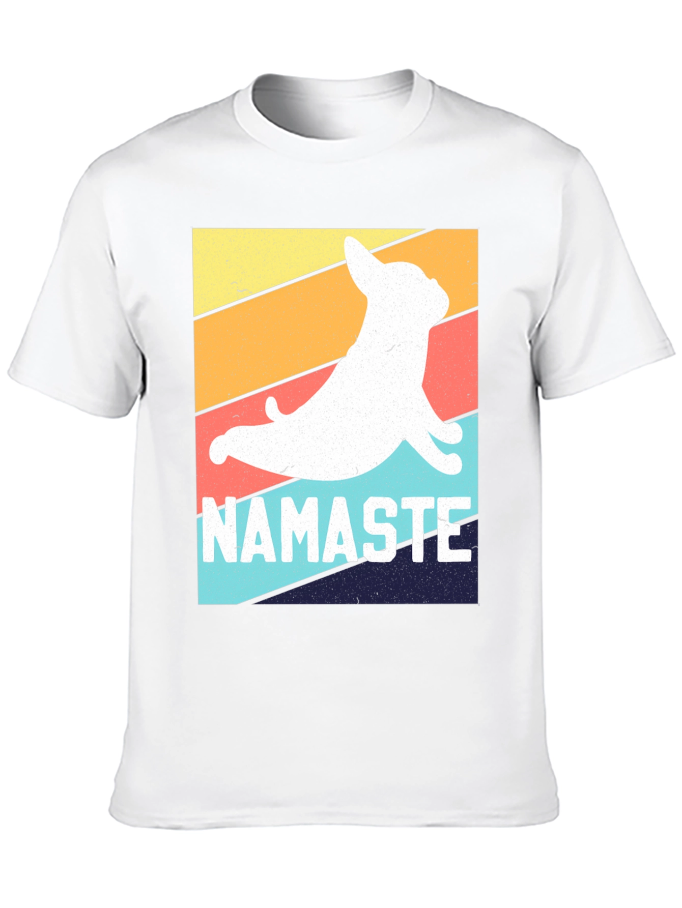 Namaste Dog Graphic Tee - Yoga Dog Lover T-Shirt
