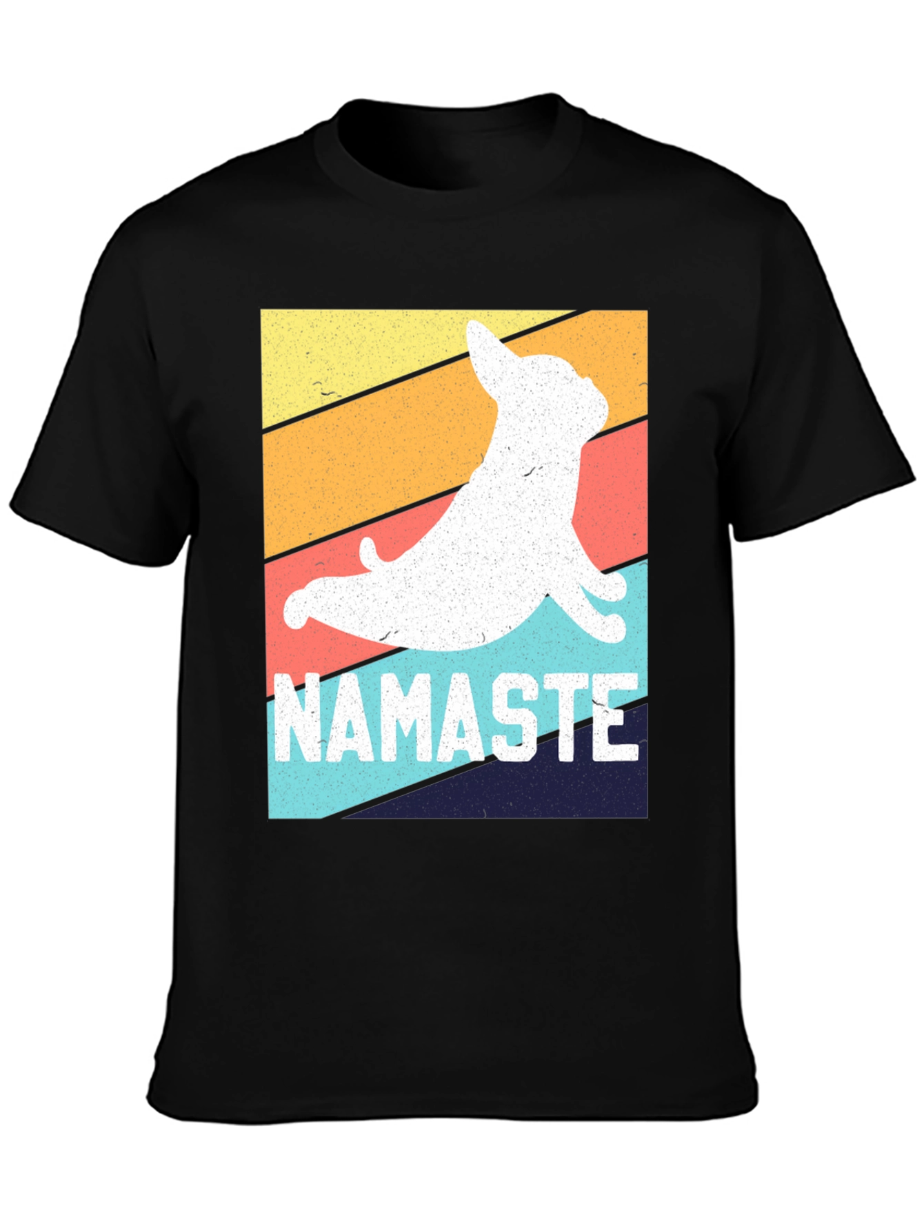 Namaste Dog Graphic Tee - Yoga Dog Lover T-Shirt
