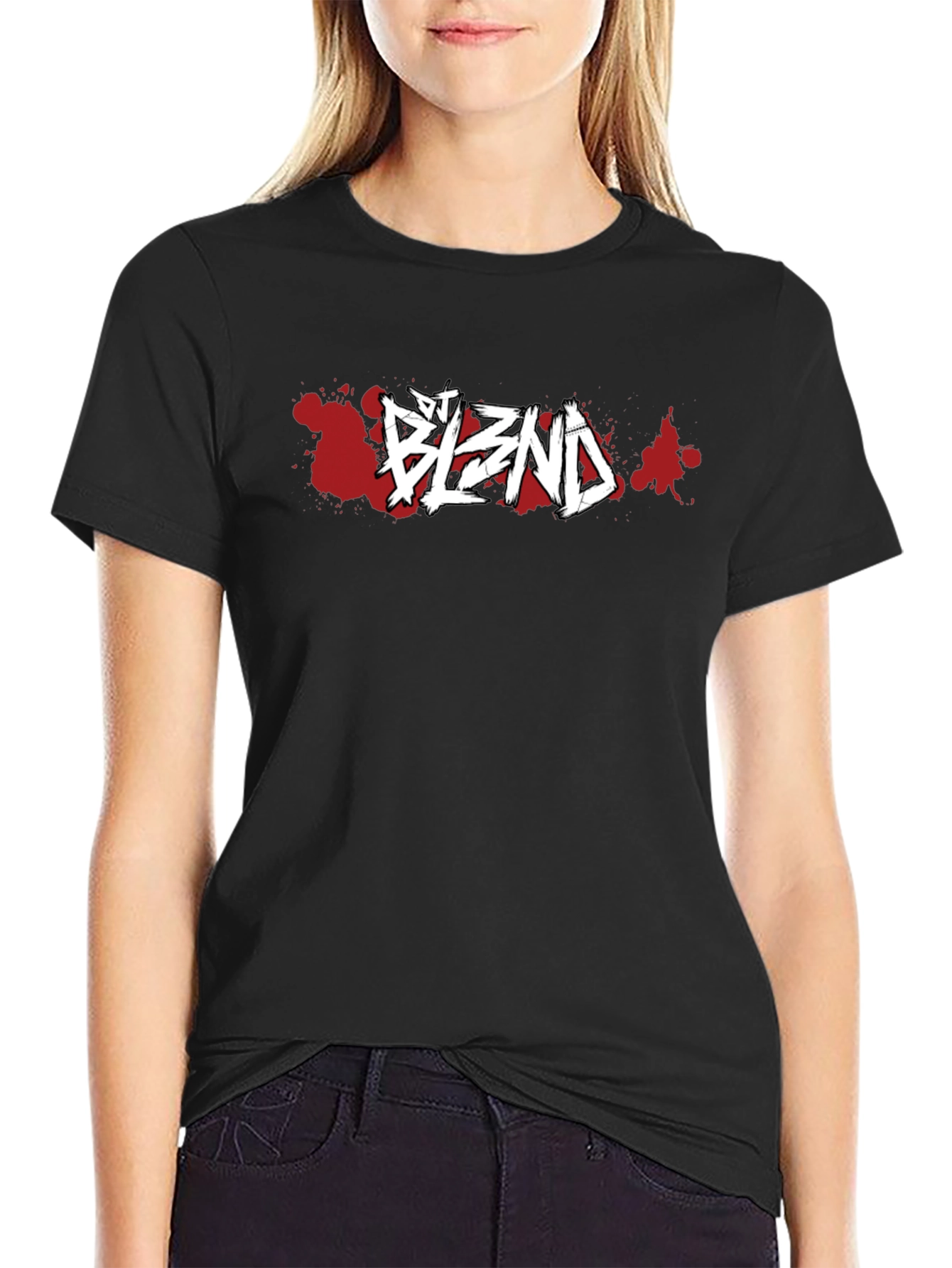 DJ Blend Black T-Shirt Graphic Print