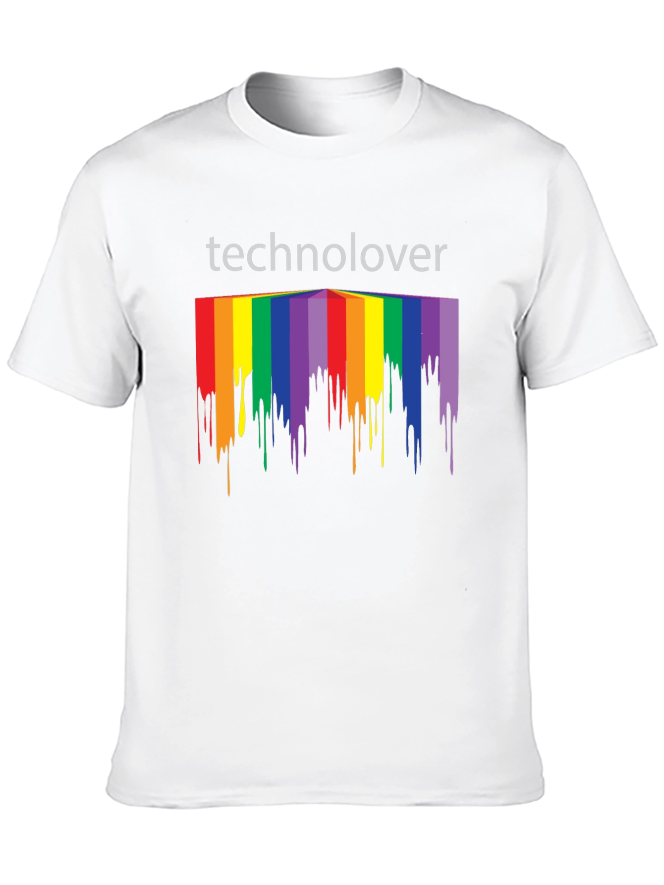 Technolover Rainbow Drip T-Shirt