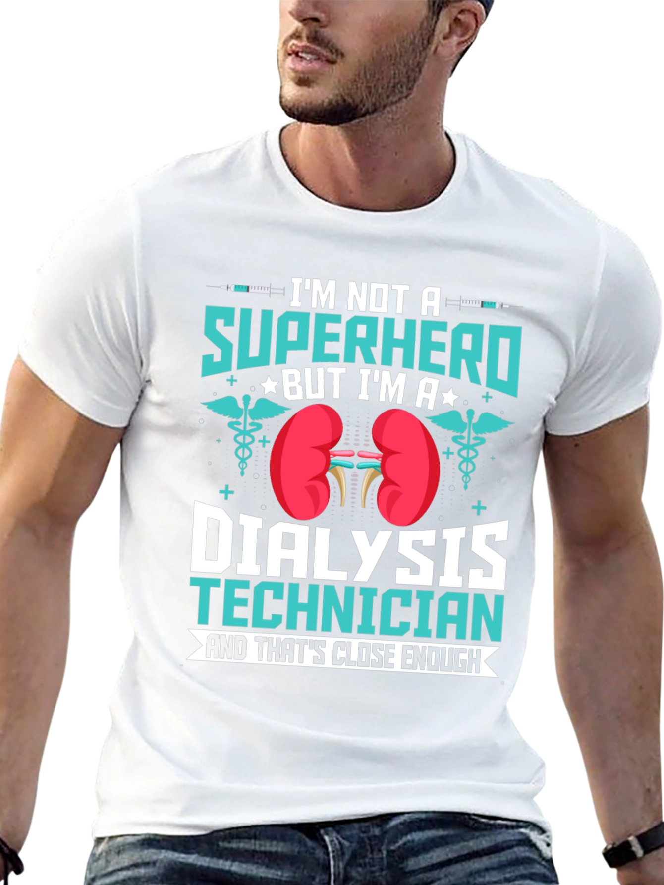 Dialysis Technician Superhero T-Shirt