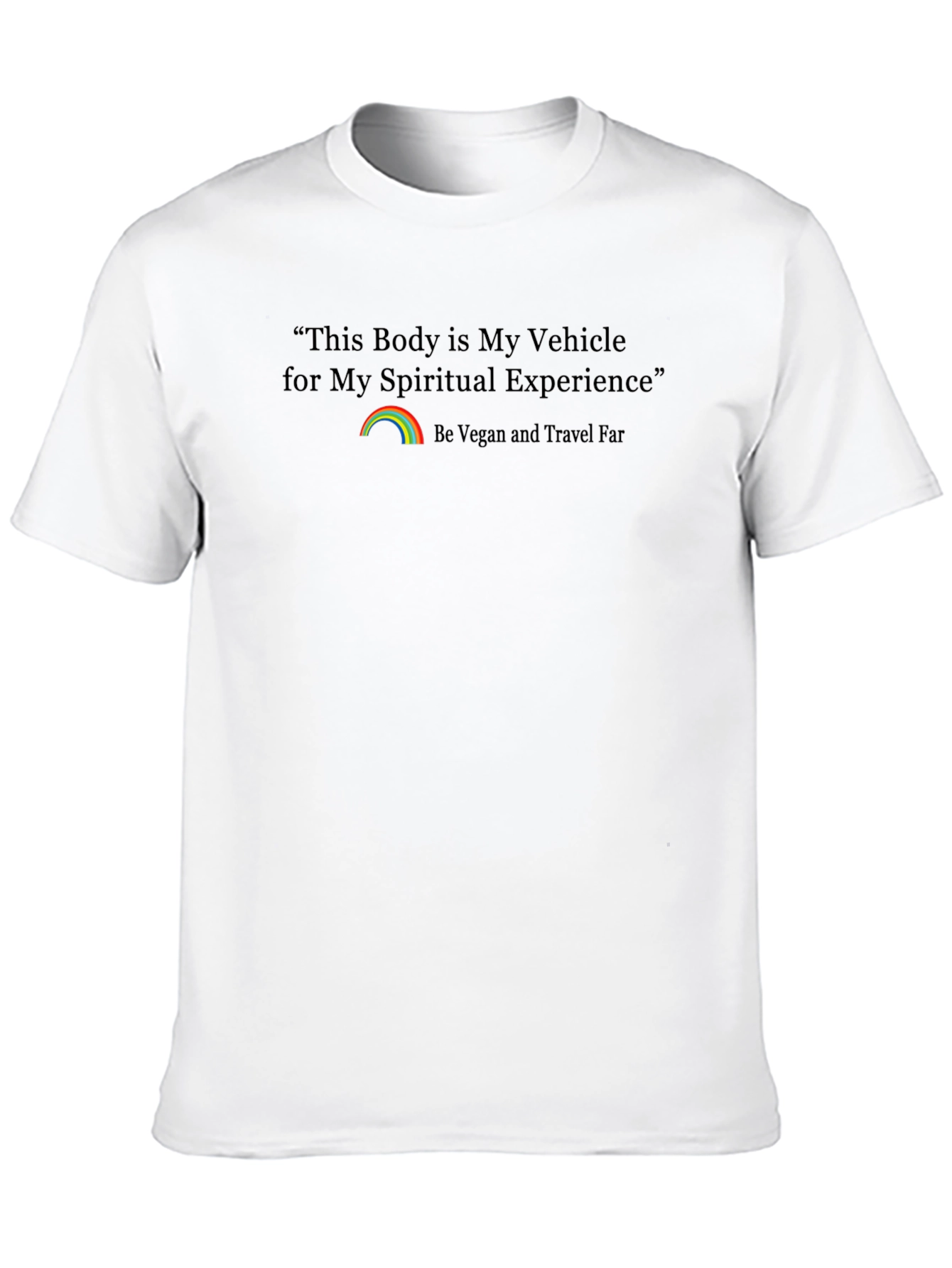 Spiritual Experience Vegan Travel Graphic T-Shirt