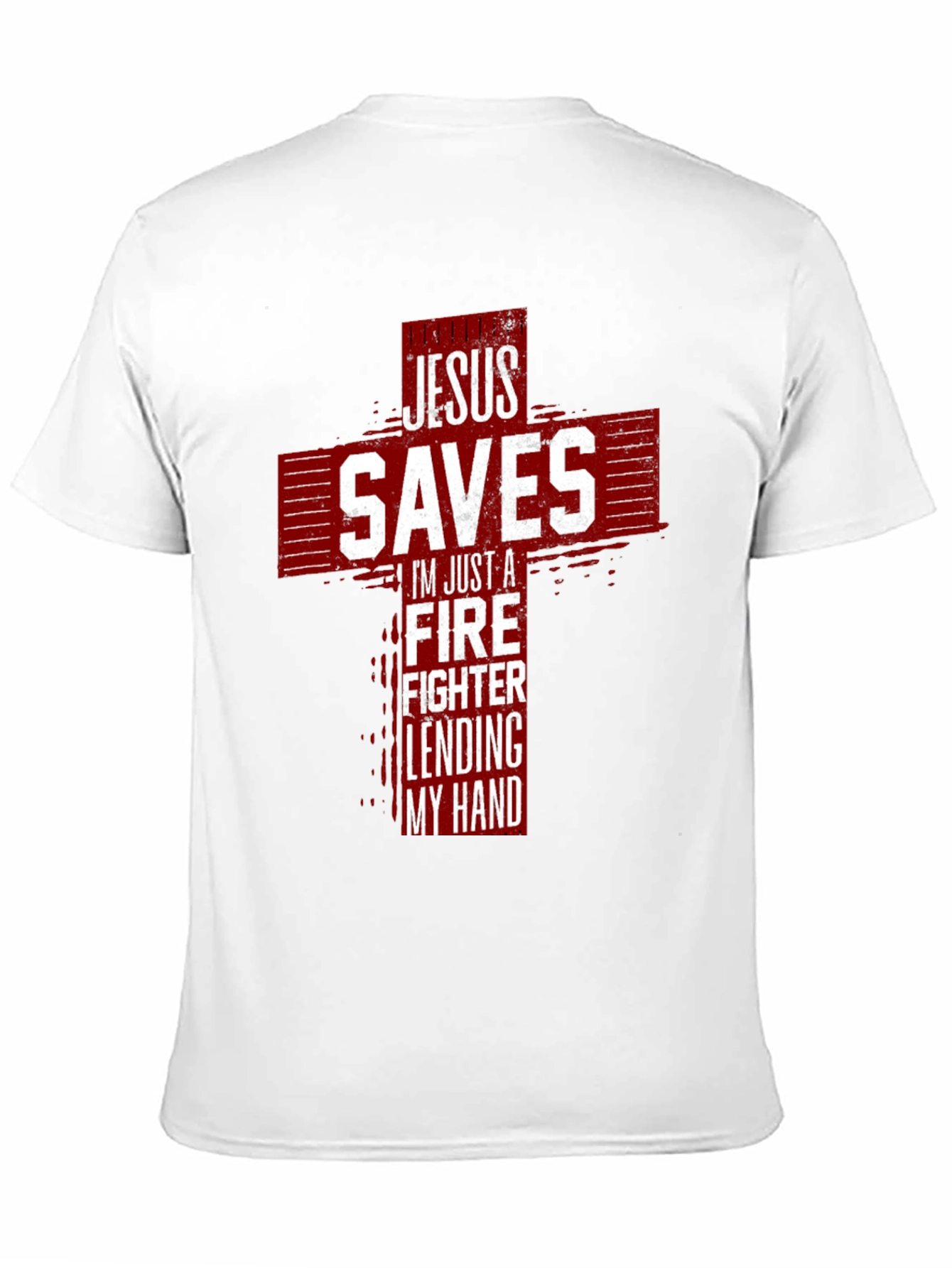 Jesus Saves Firefighter Graphic Tee