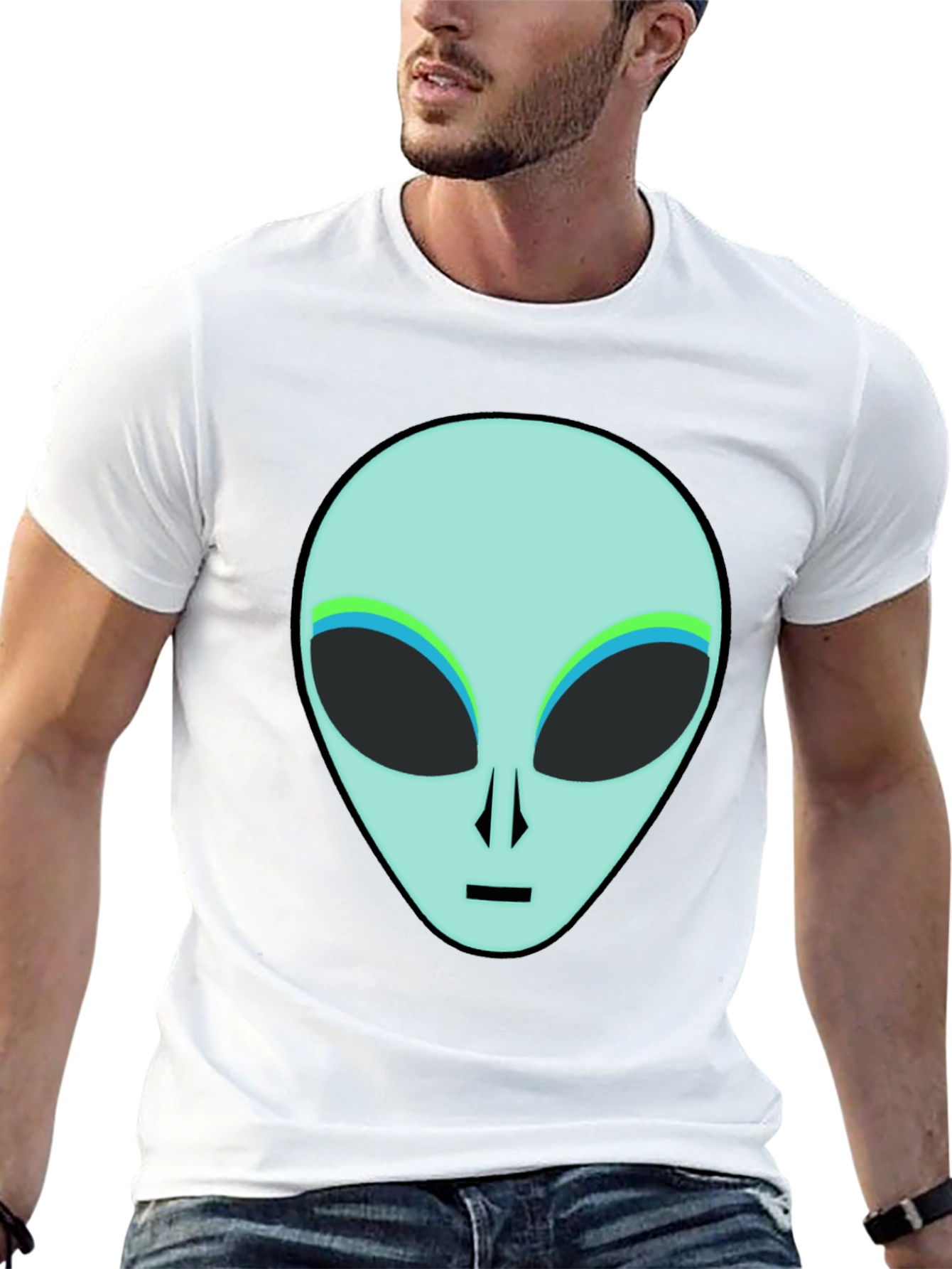 Alien Graphic T-Shirt - Mens Black Tee