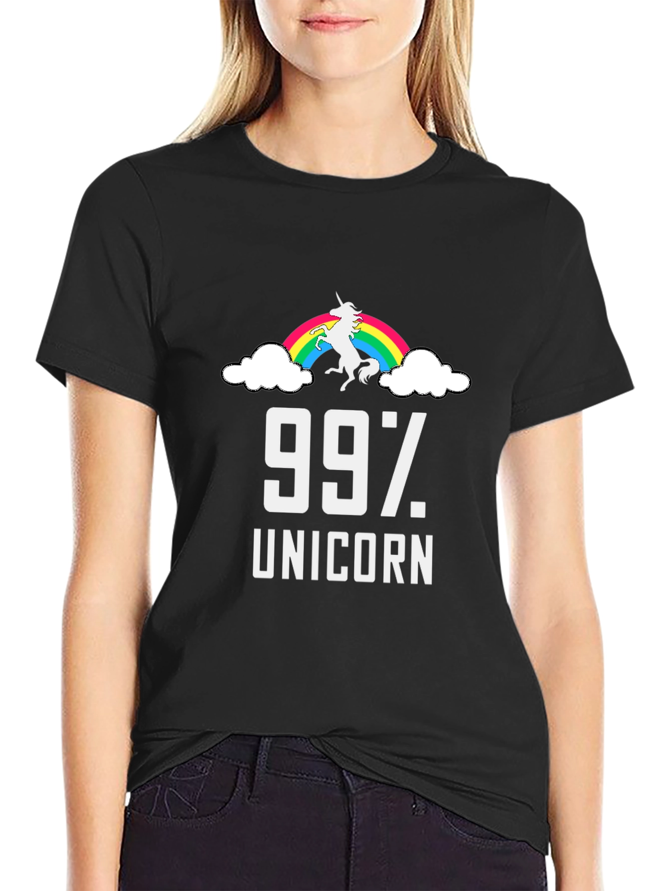99% Unicorn Rainbow T-Shirt