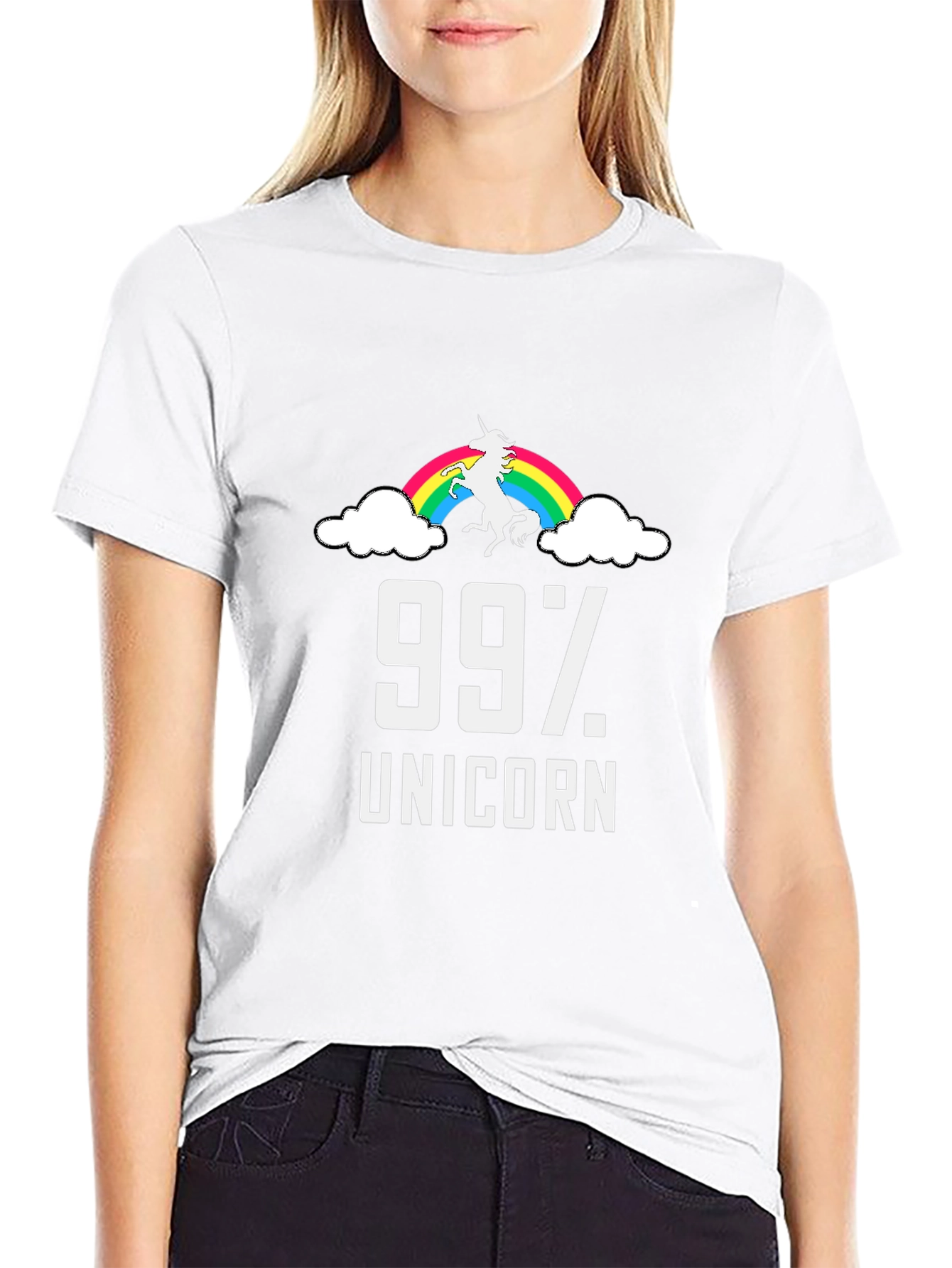 99% Unicorn Rainbow T-Shirt