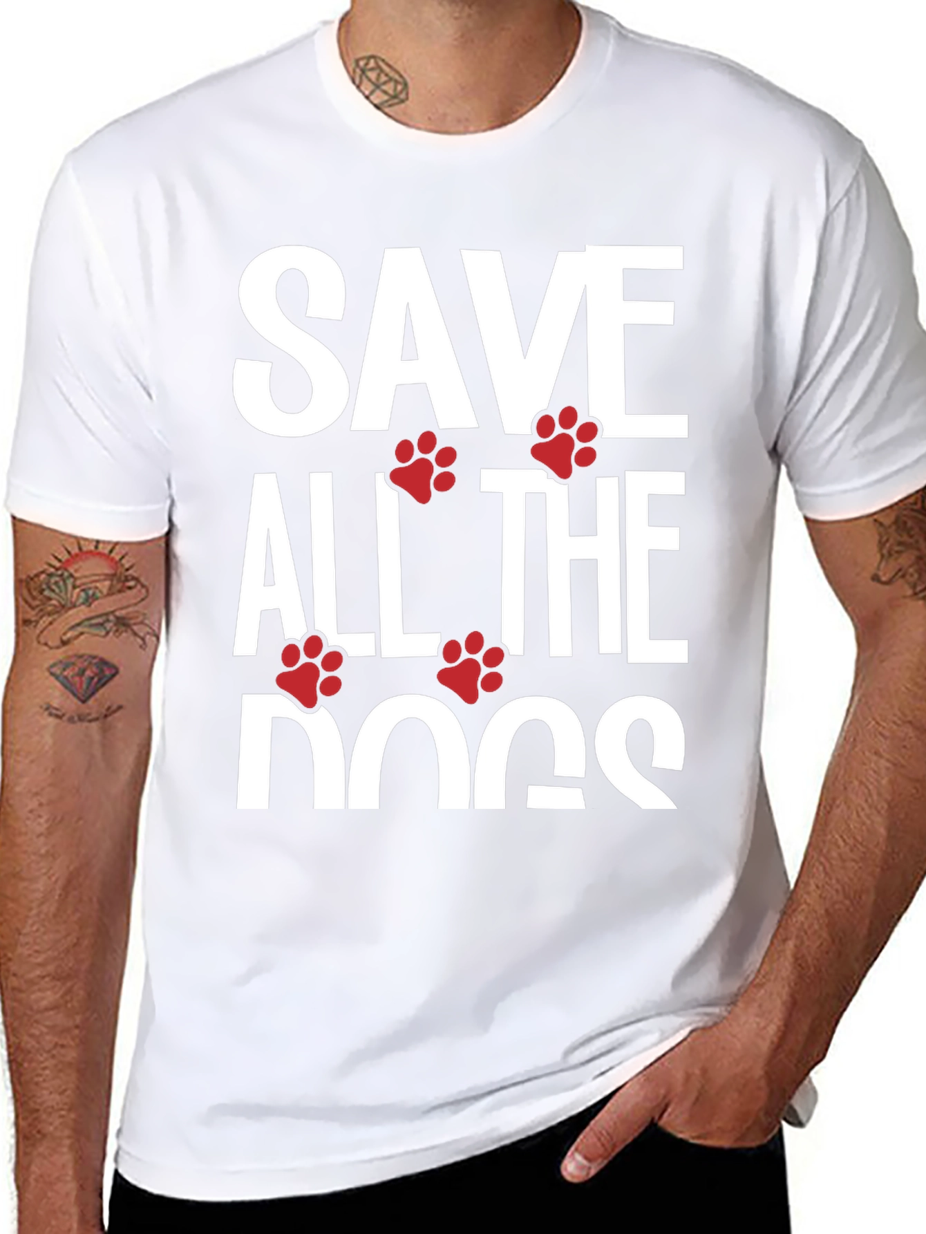Save All The Dogs T-Shirt - Animal Lover Tee