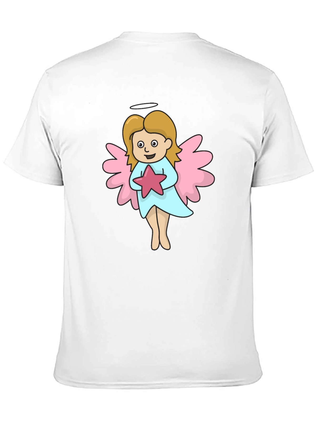 Angel Star Graphic T-Shirt - Cute Cartoon Design