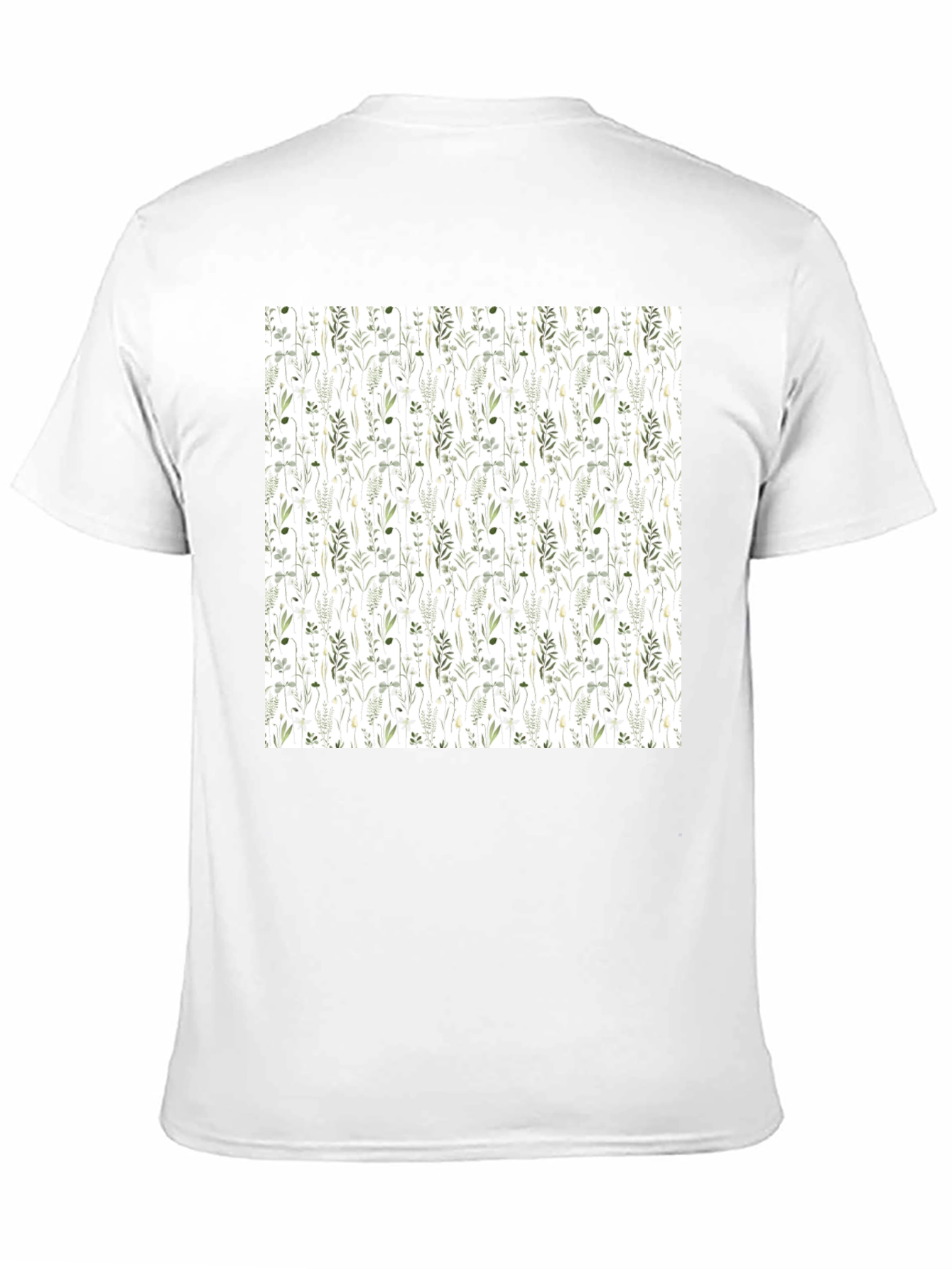 Floral Print Black Tee