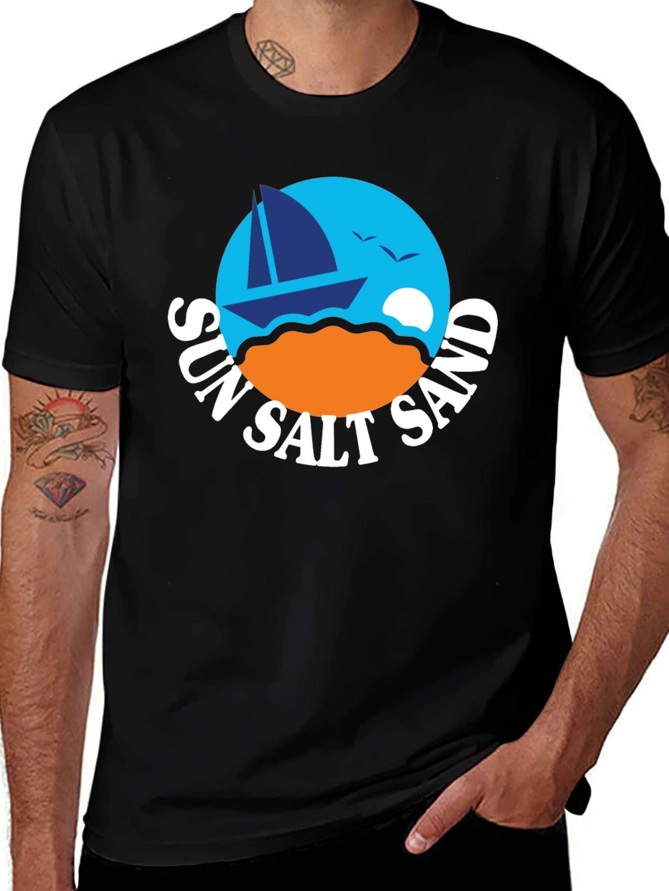 Sun Salt Sand T-Shirt - Beach Vibes