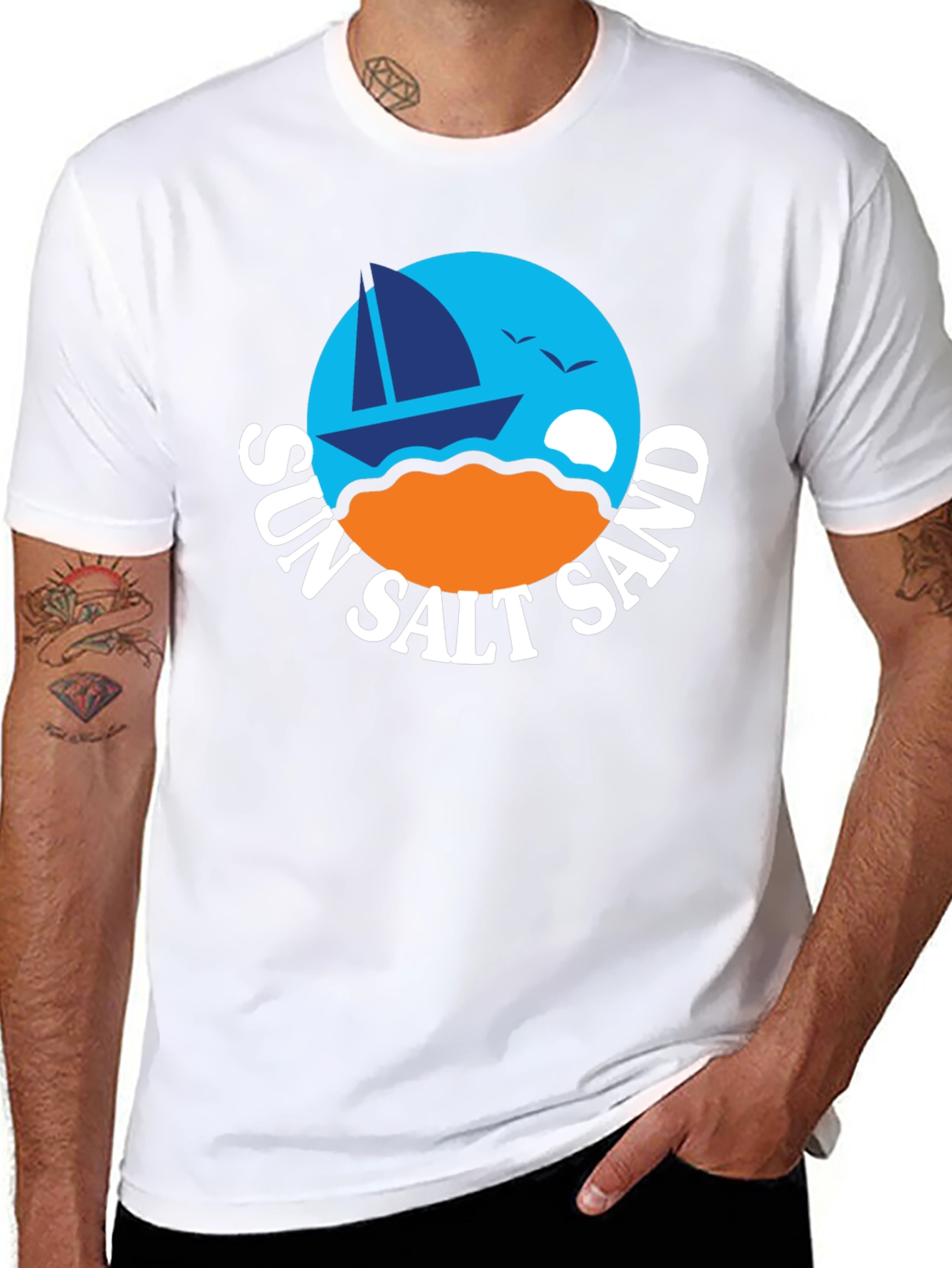 Sun Salt Sand T-Shirt - Beach Vibes