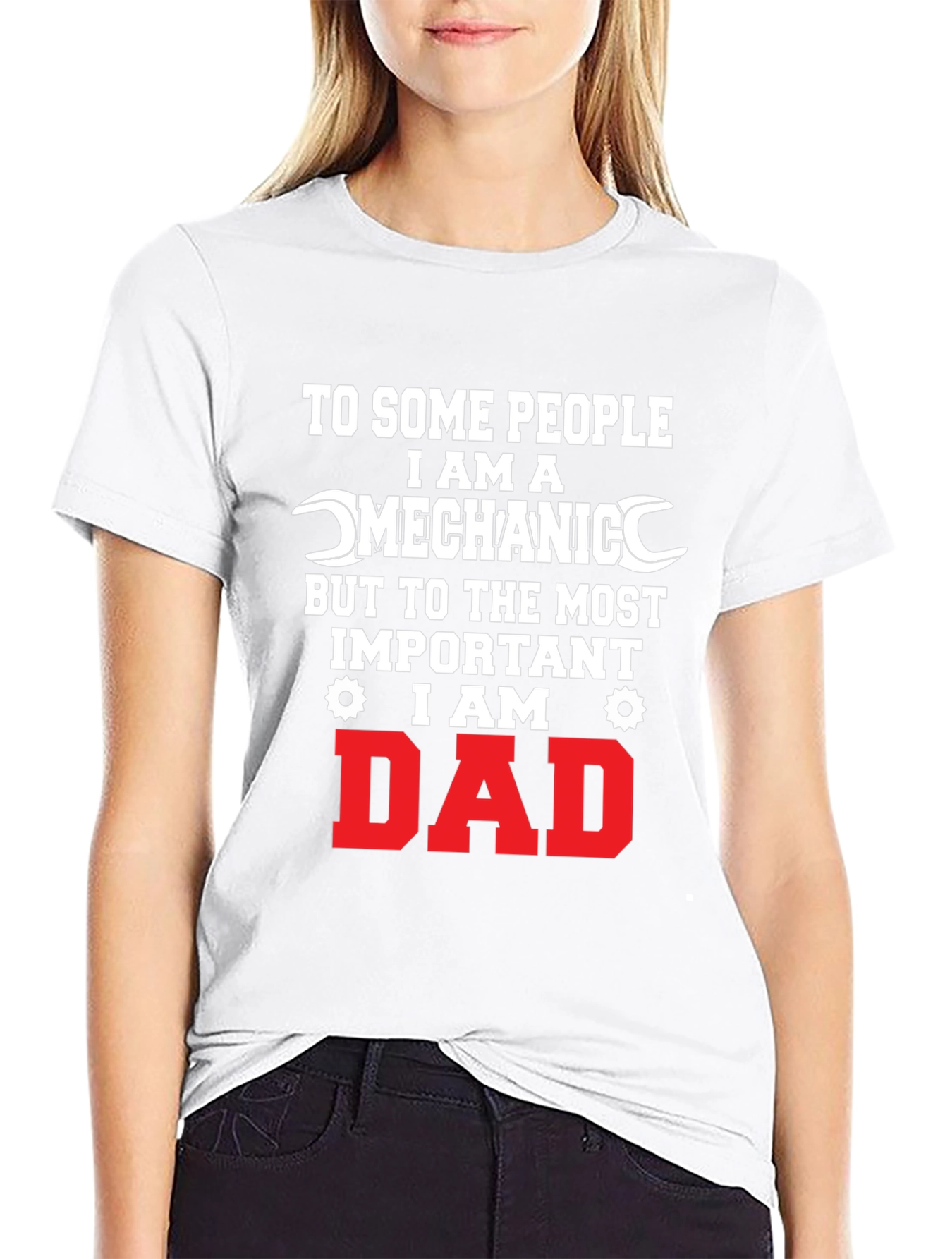 Mechanic Dad Graphic Tee - Black