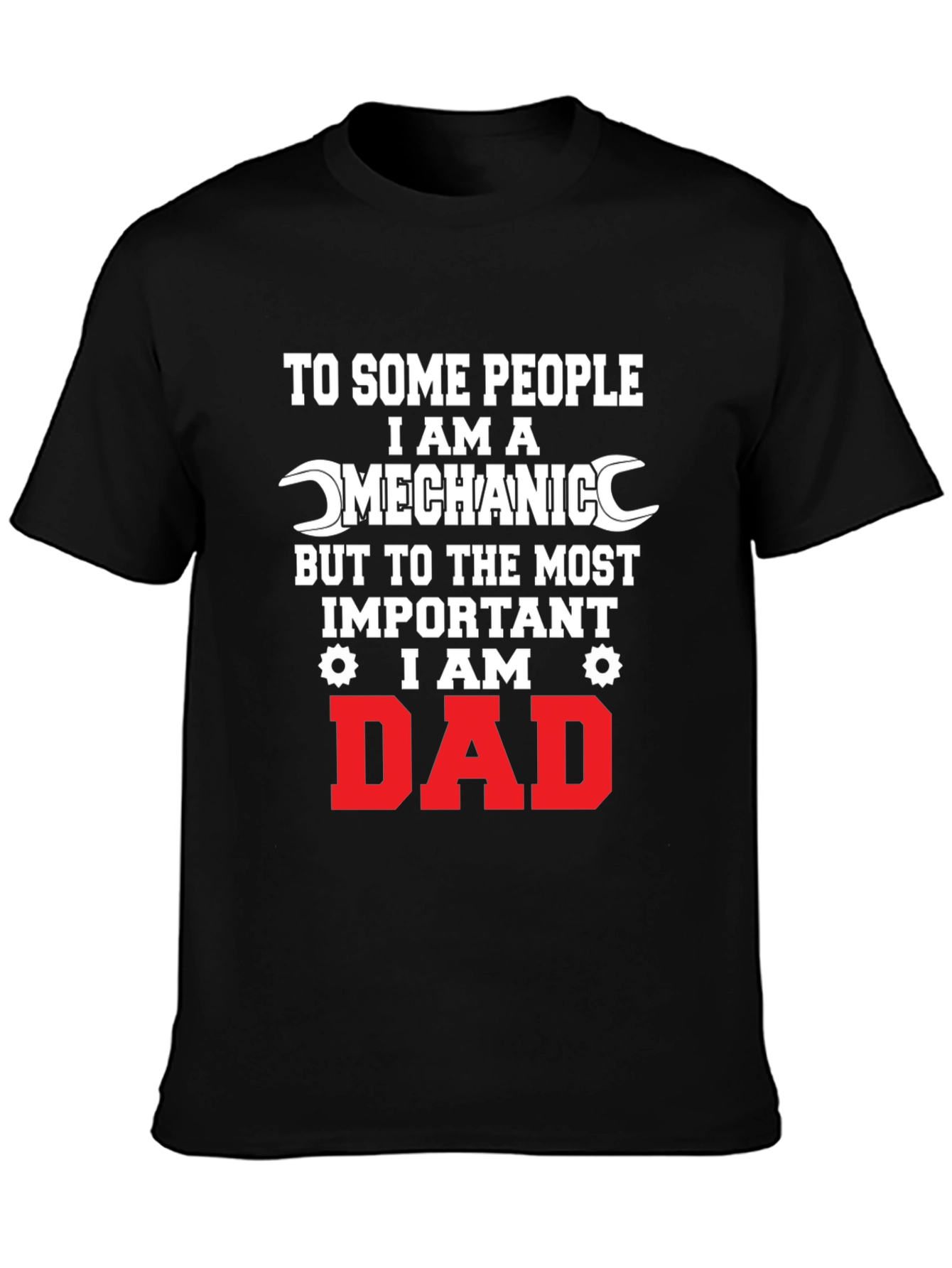 Mechanic Dad Graphic Tee - Black