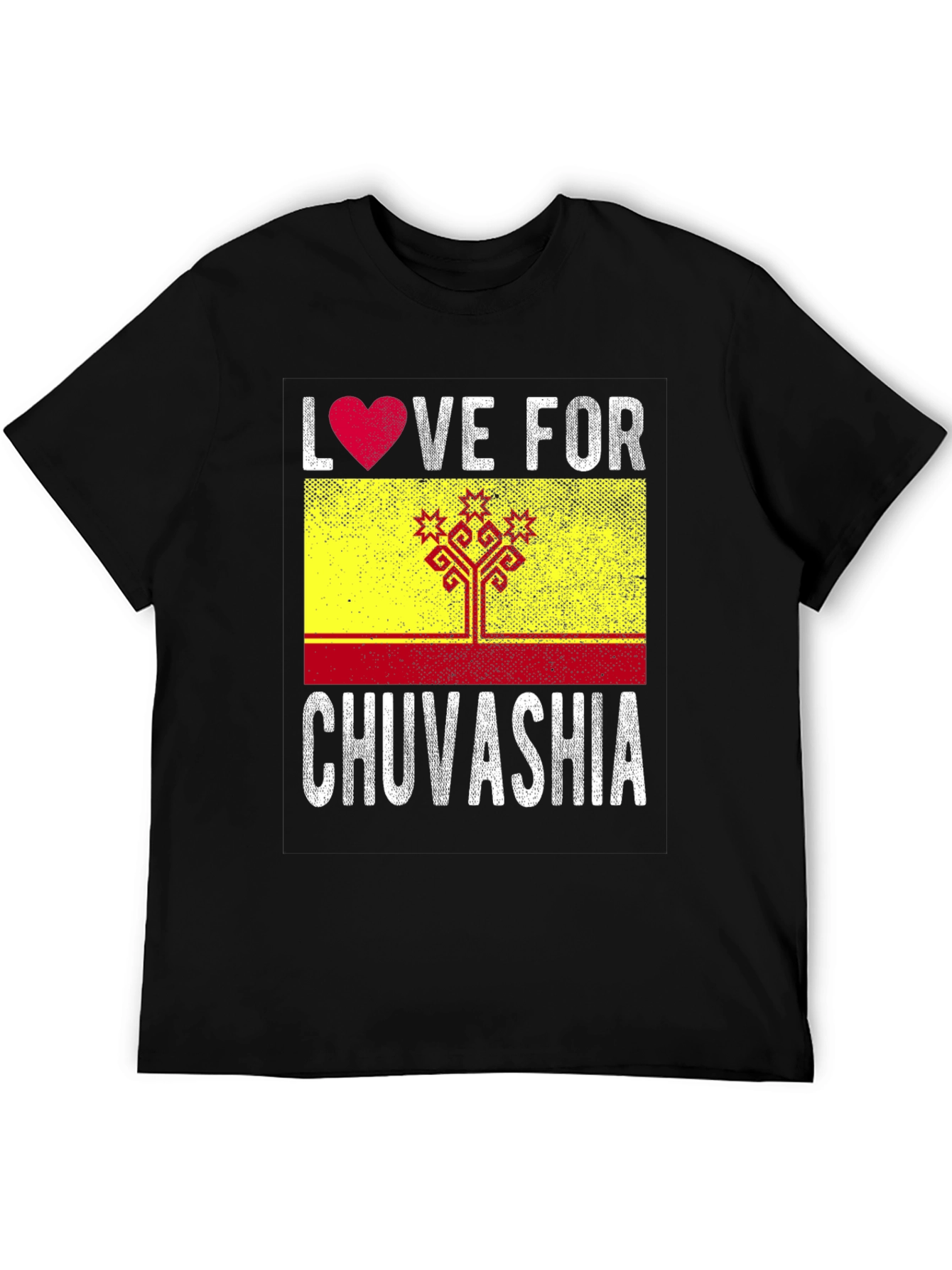 Love for Chuvashia T-Shirt - Flag Graphic Tee
