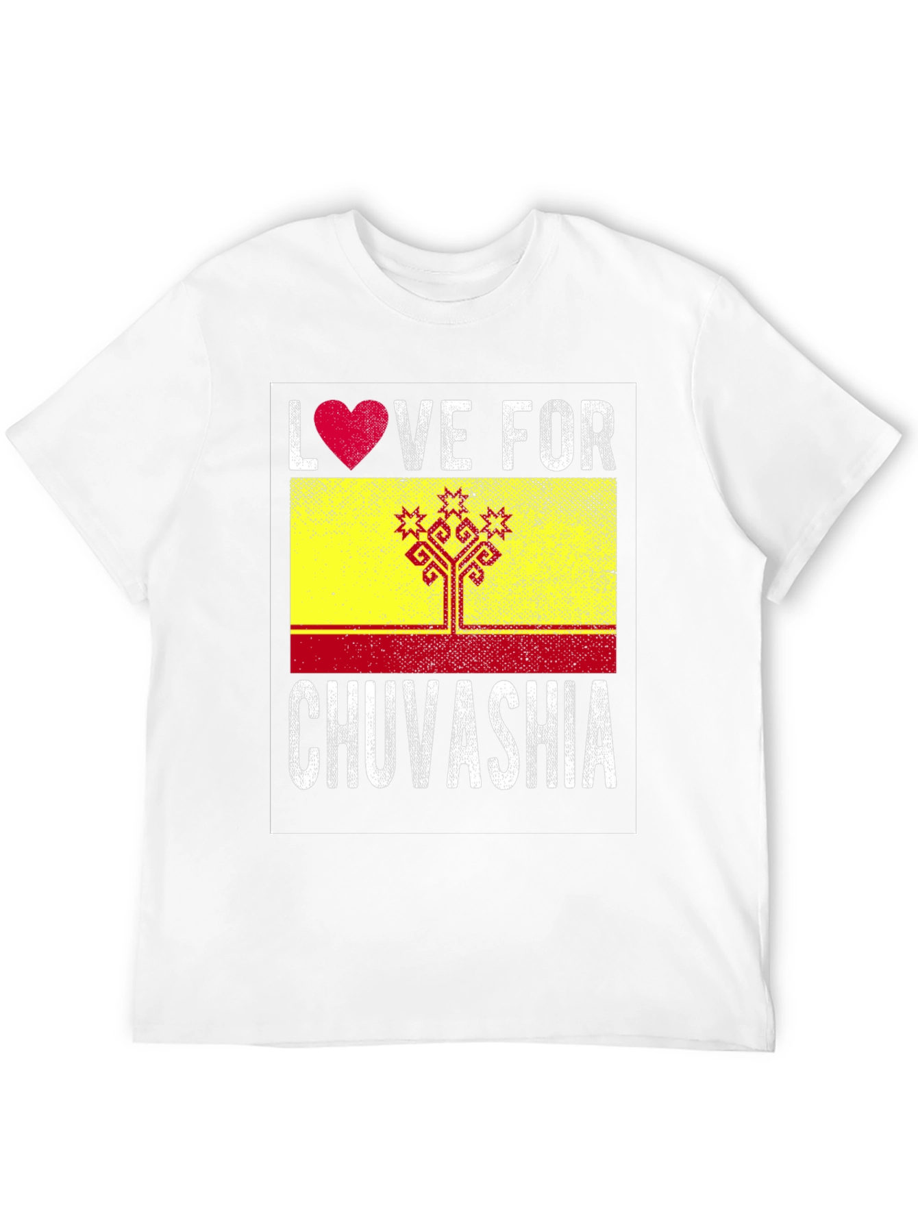Love for Chuvashia T-Shirt - Flag Graphic Tee