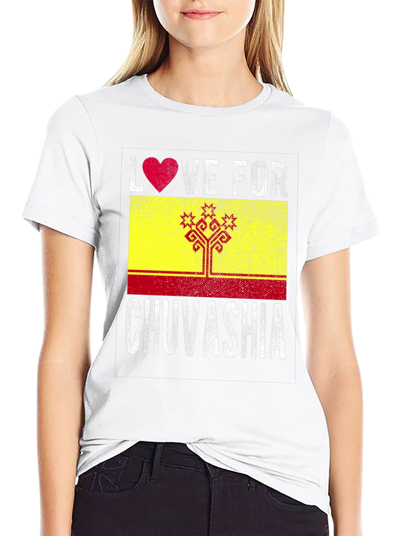 Love for Chuvashia T-Shirt - Flag Graphic Tee