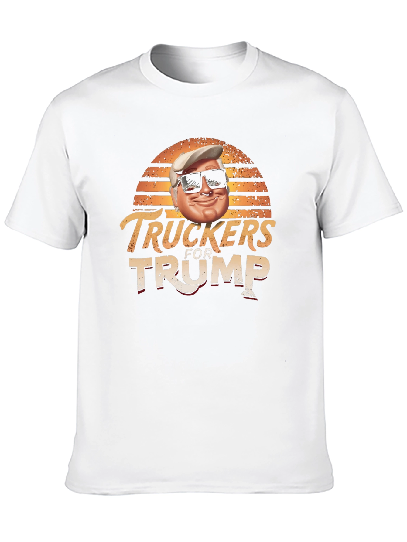 Truckers for Trump Black Graphic T-Shirt