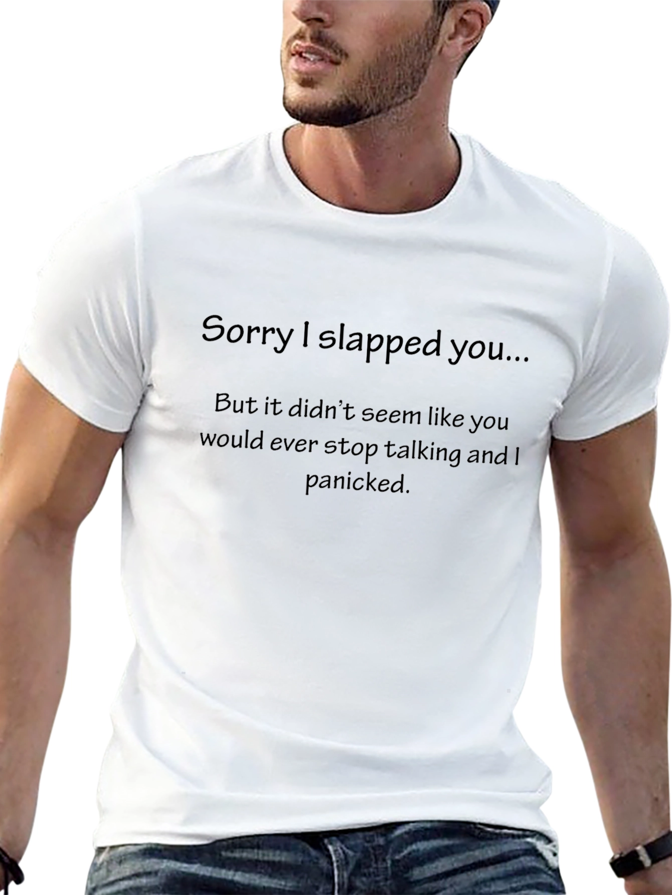 Funny Apology T-Shirt - Slapped You Because