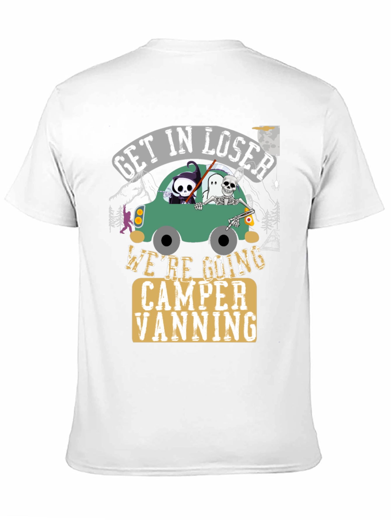 Get In Loser Halloween Camper Vanning T-Shirt