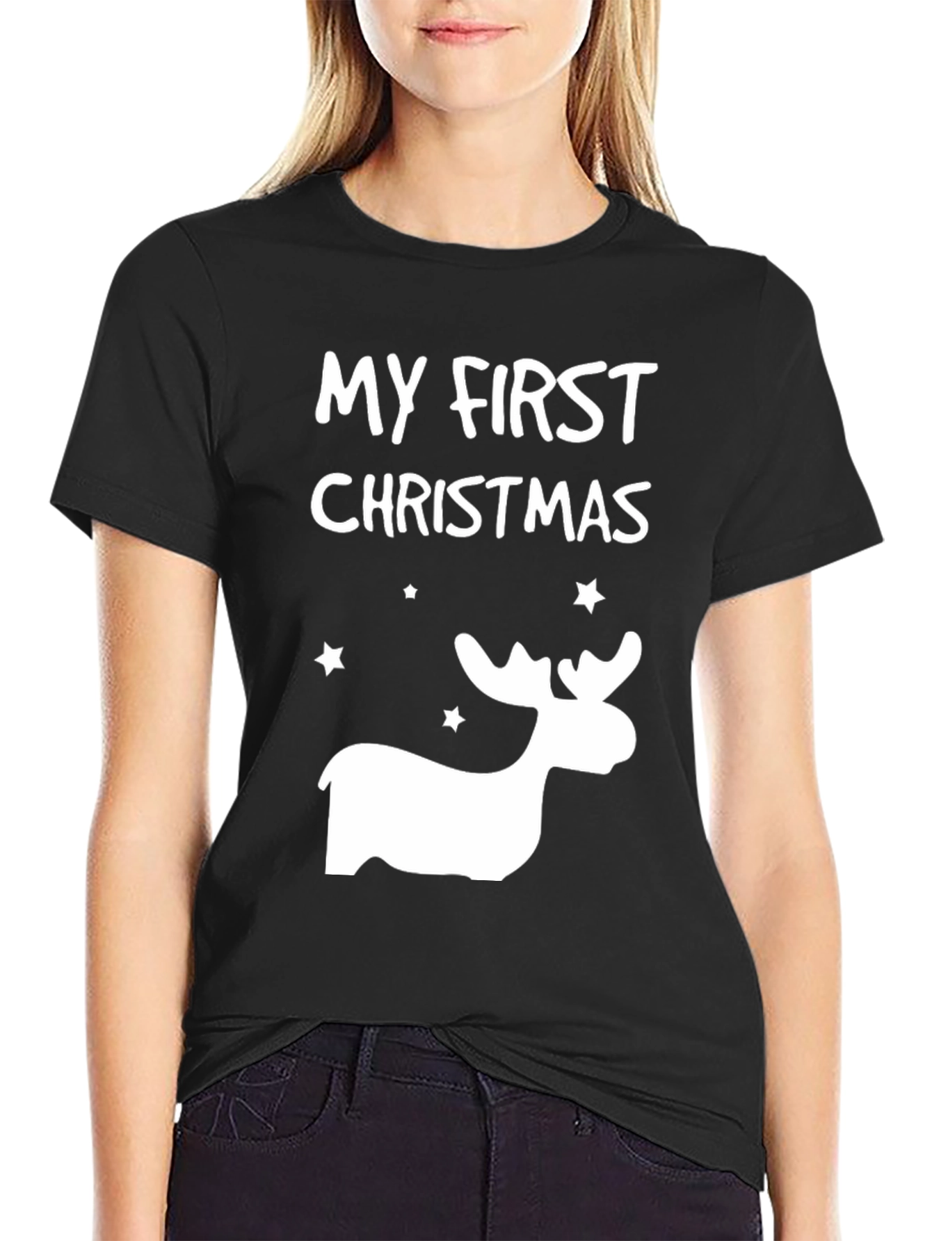 My First Christmas Reindeer T-Shirt - Holiday Apparel